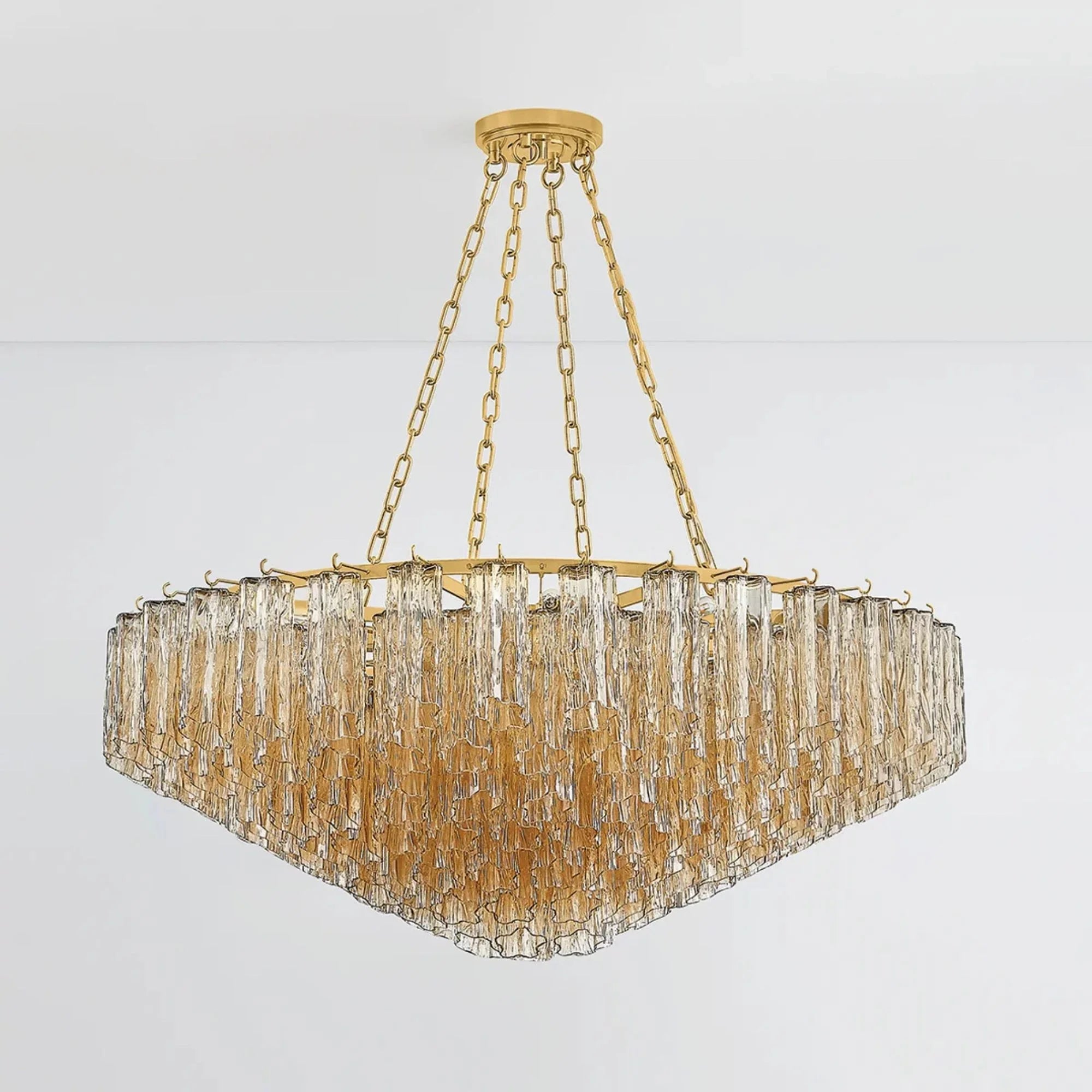 Hudson Valley Lighting - Watertown 46" 21-Light Chandelier, Aged Brass Finish | Bees Lighting