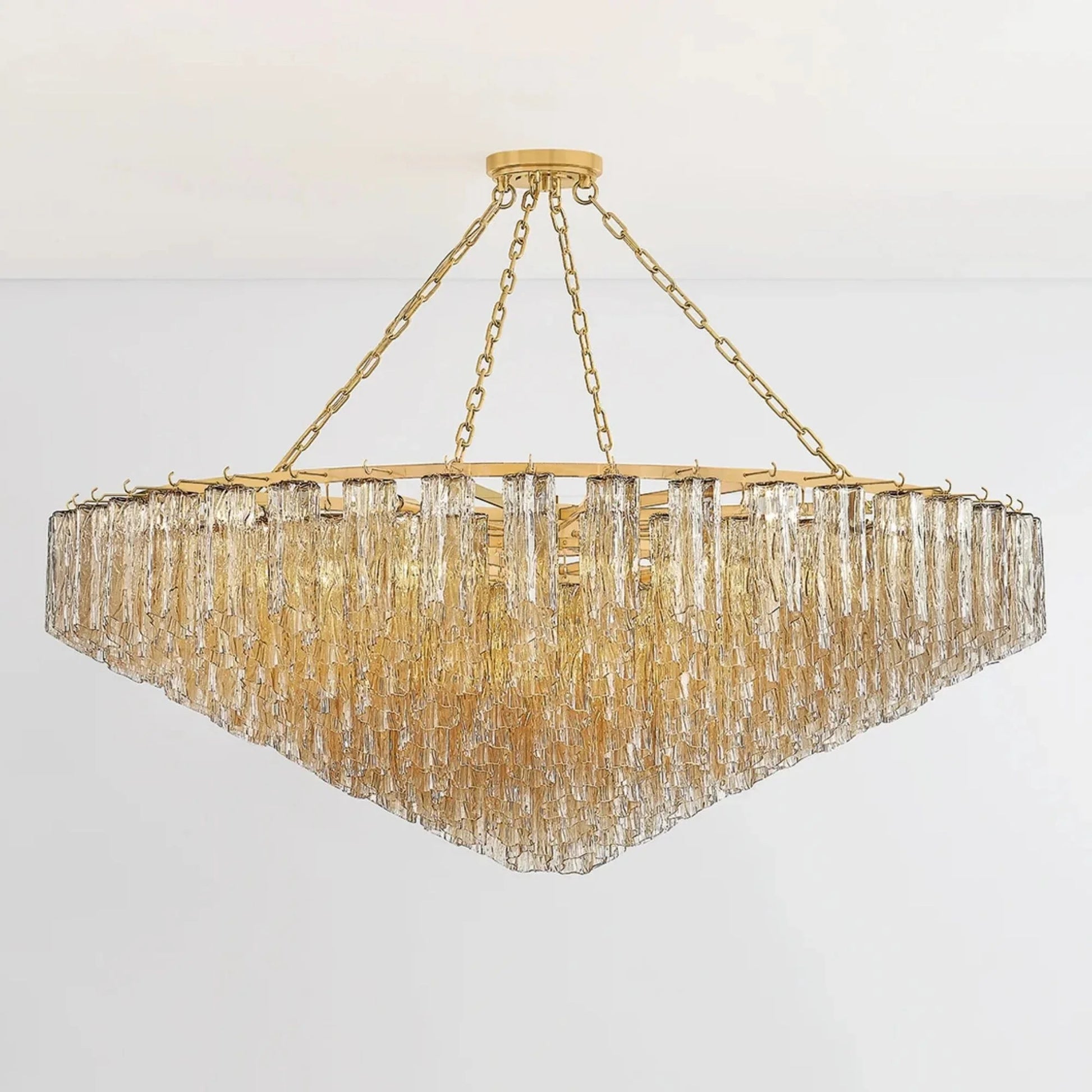 Hudson Valley Lighting - Watertown 60" 33-Light Chandelier, Aged Brass Finish | Bees Lighting