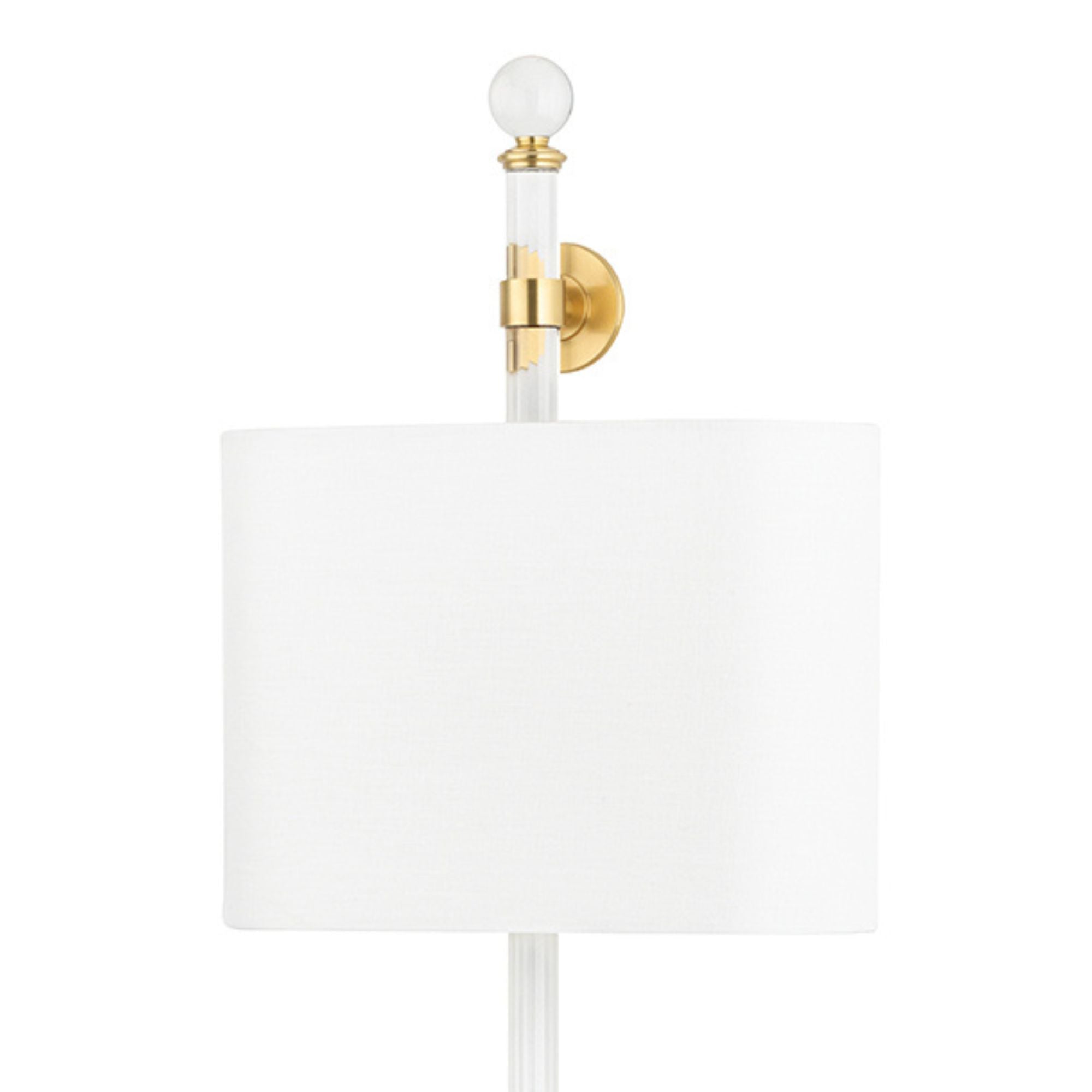 Wertham 36" 2-Light Wall Sconce, Aged Brass Finish