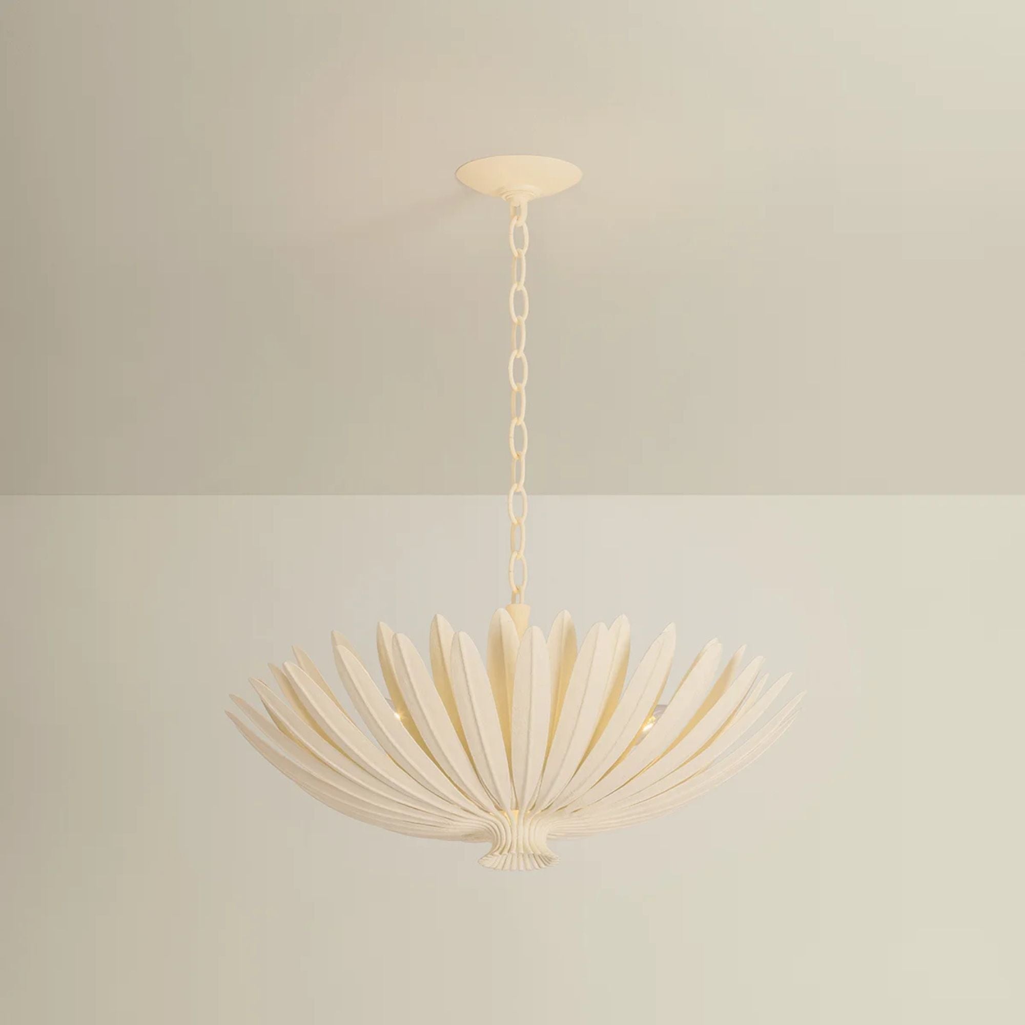 Hudson Valley Whitfield 24 in. 4-Light Chandelier, Cream Plaster