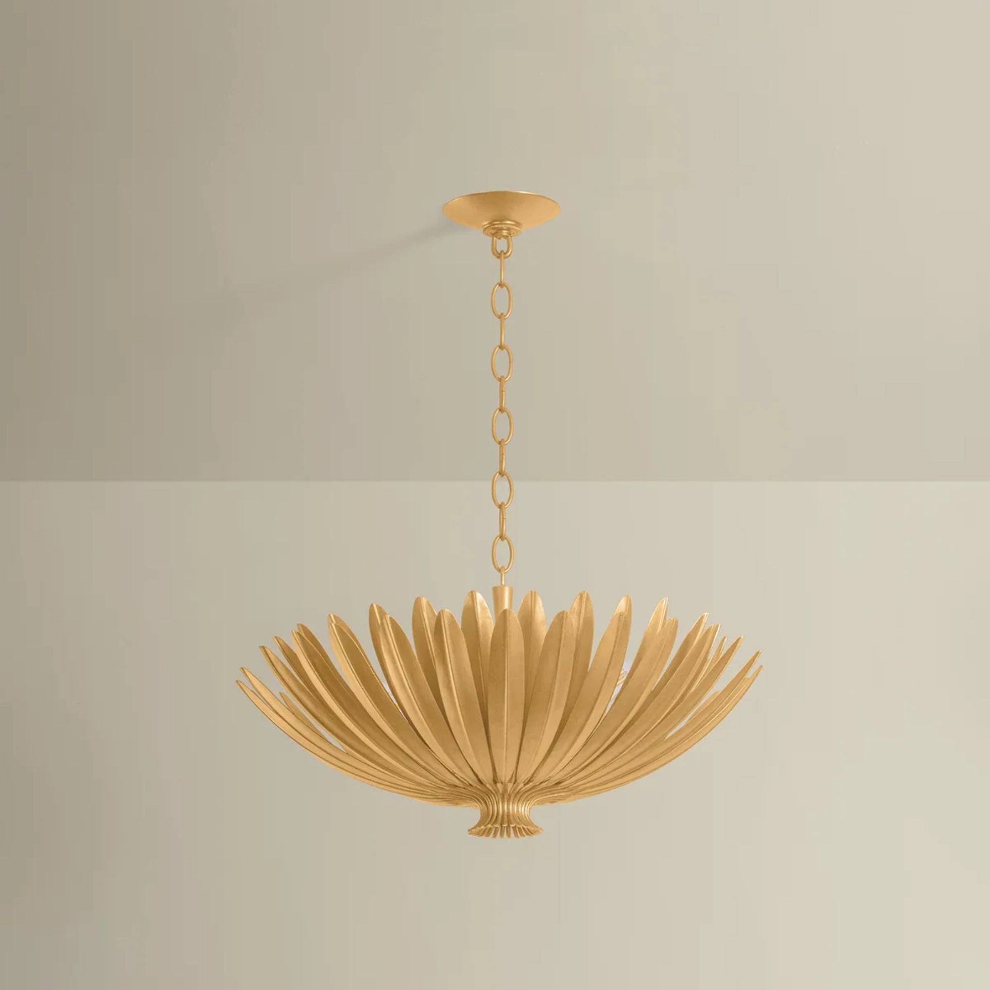 Hudson Valley Whitfield 24 in. 4-Light Chandelier, Vintage Gold Leaf