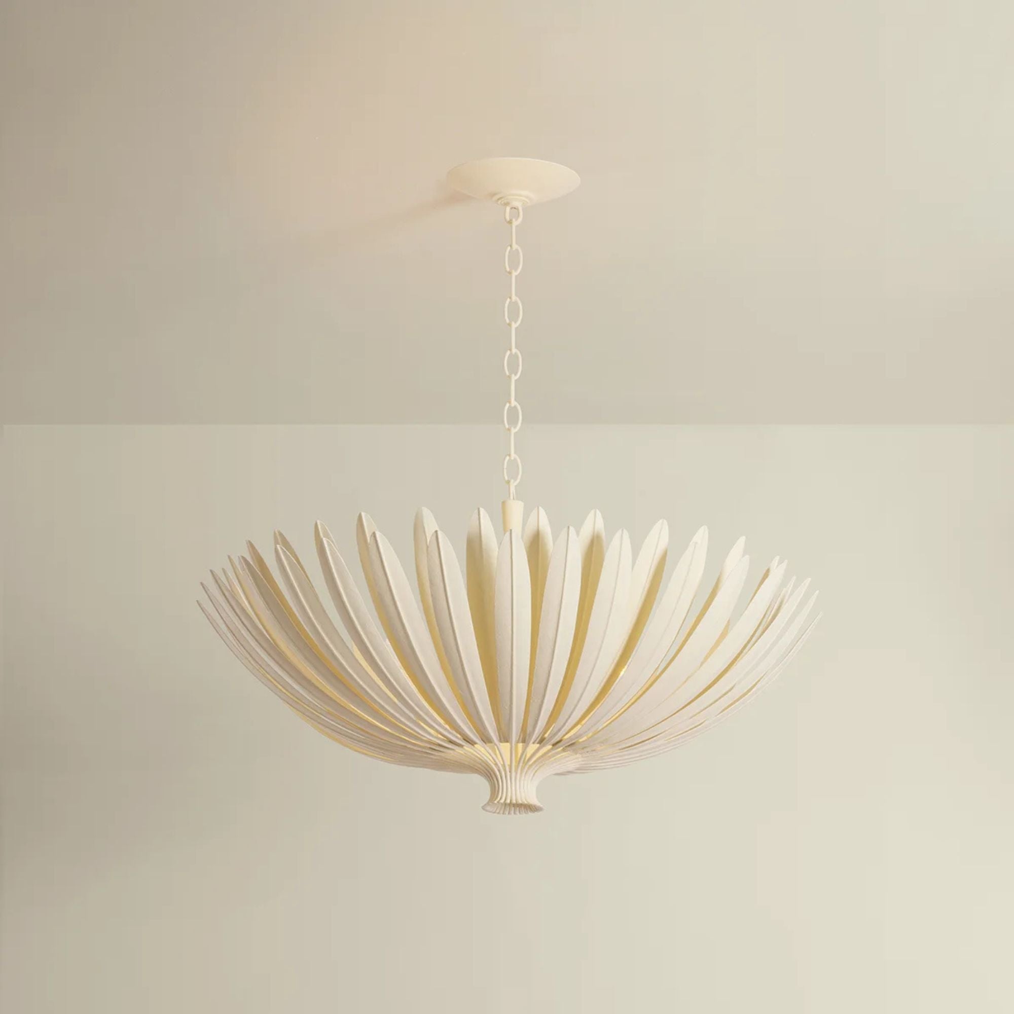 Hudson Valley Whitfield 35.5 in. 8-Light Chandelier, Cream Plaster