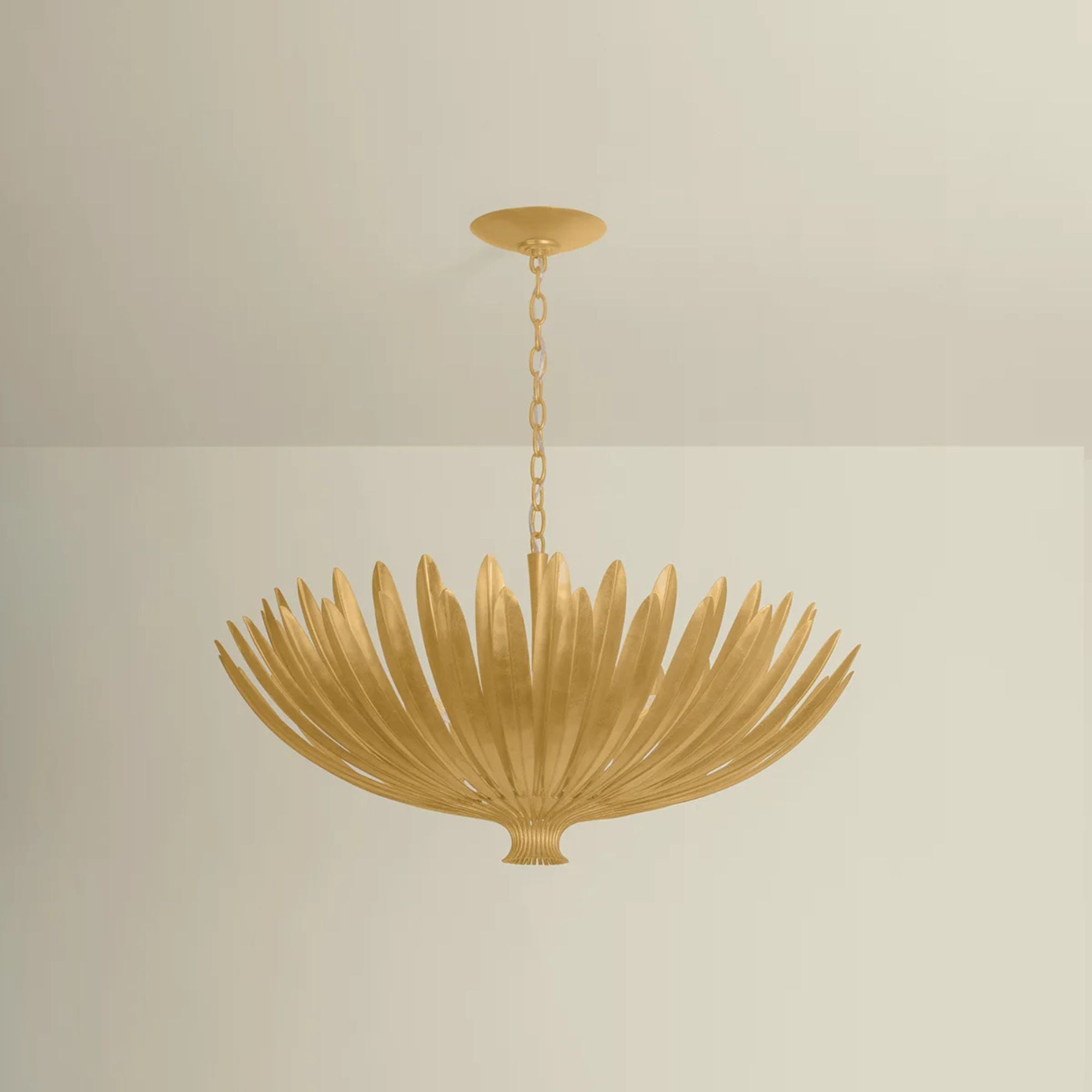Hudson Valley Whitfield 35.5 in. 8-Light Chandelier, Vintage Gold Leaf