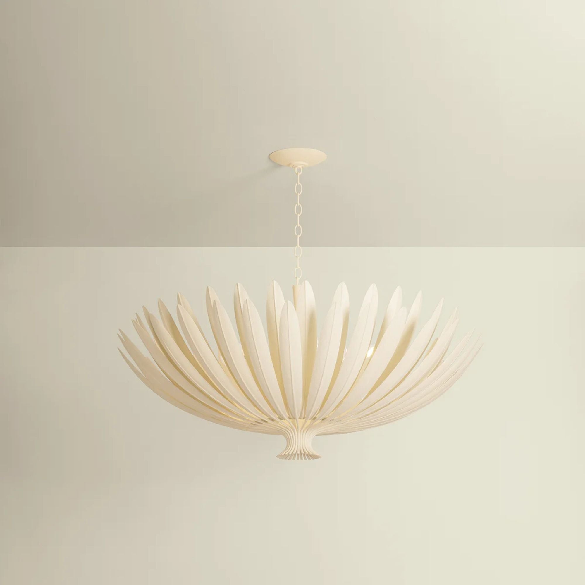 Hudson Valley Whitfield 48 in. 12-Light Chandelier, Cream Plaster