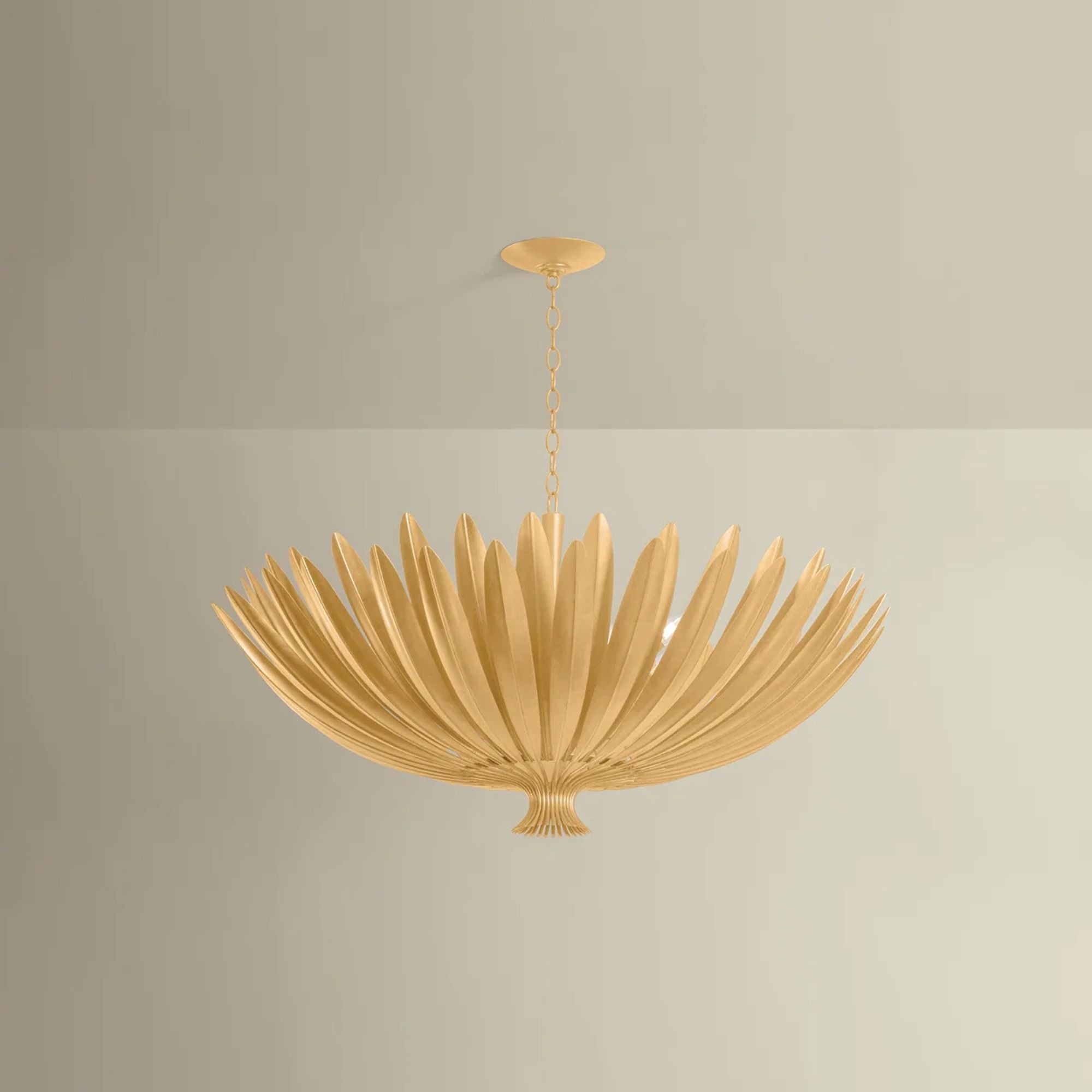 Hudson Valley Whitfield 48" 12-Light Chandelier, Vintage Gold Leaf