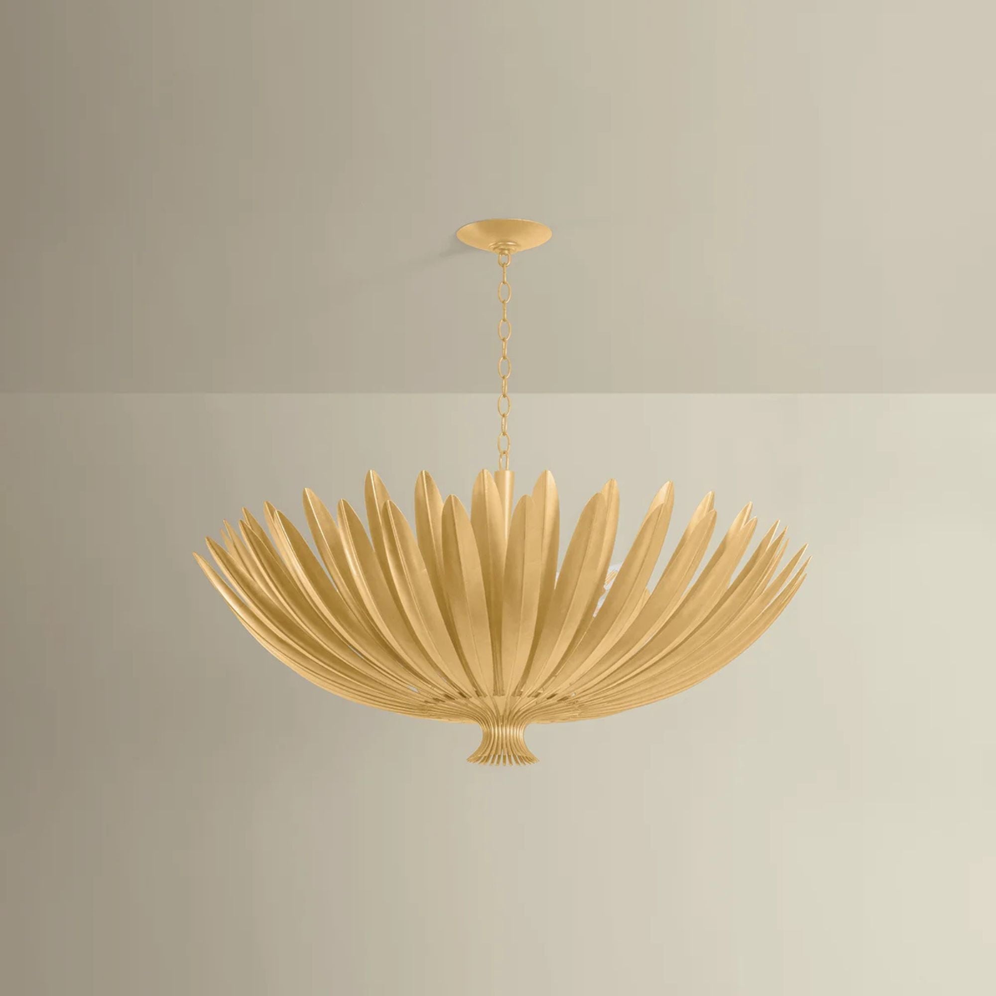 Hudson Valley Whitfield 48" 12-Light Chandelier, Vintage Gold Leaf