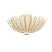 Hudson Valley Whitfield 18 in. 3-Light Semi-Flush Mount, Cream Plaster