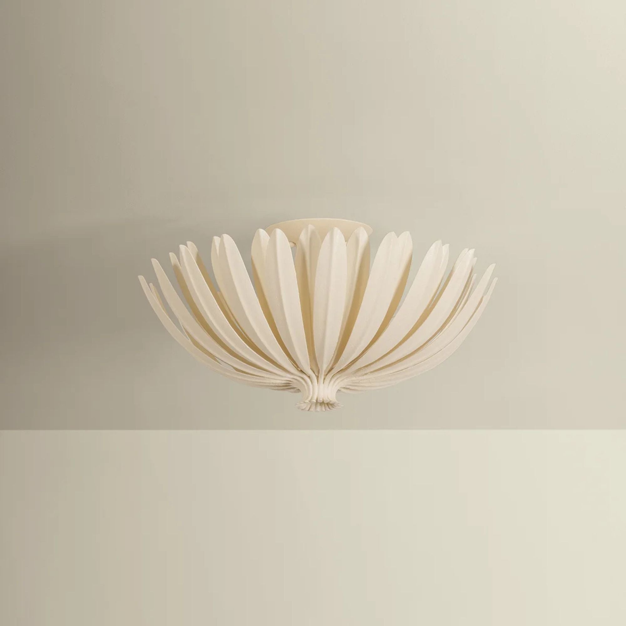 Hudson Valley Whitfield 18 in. 3-Light Semi-Flush Mount, Cream Plaster