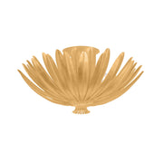 Hudson Valley Whitfield 18 in. 3-Light Semi-Flush Mount, Vintage Gold Leaf