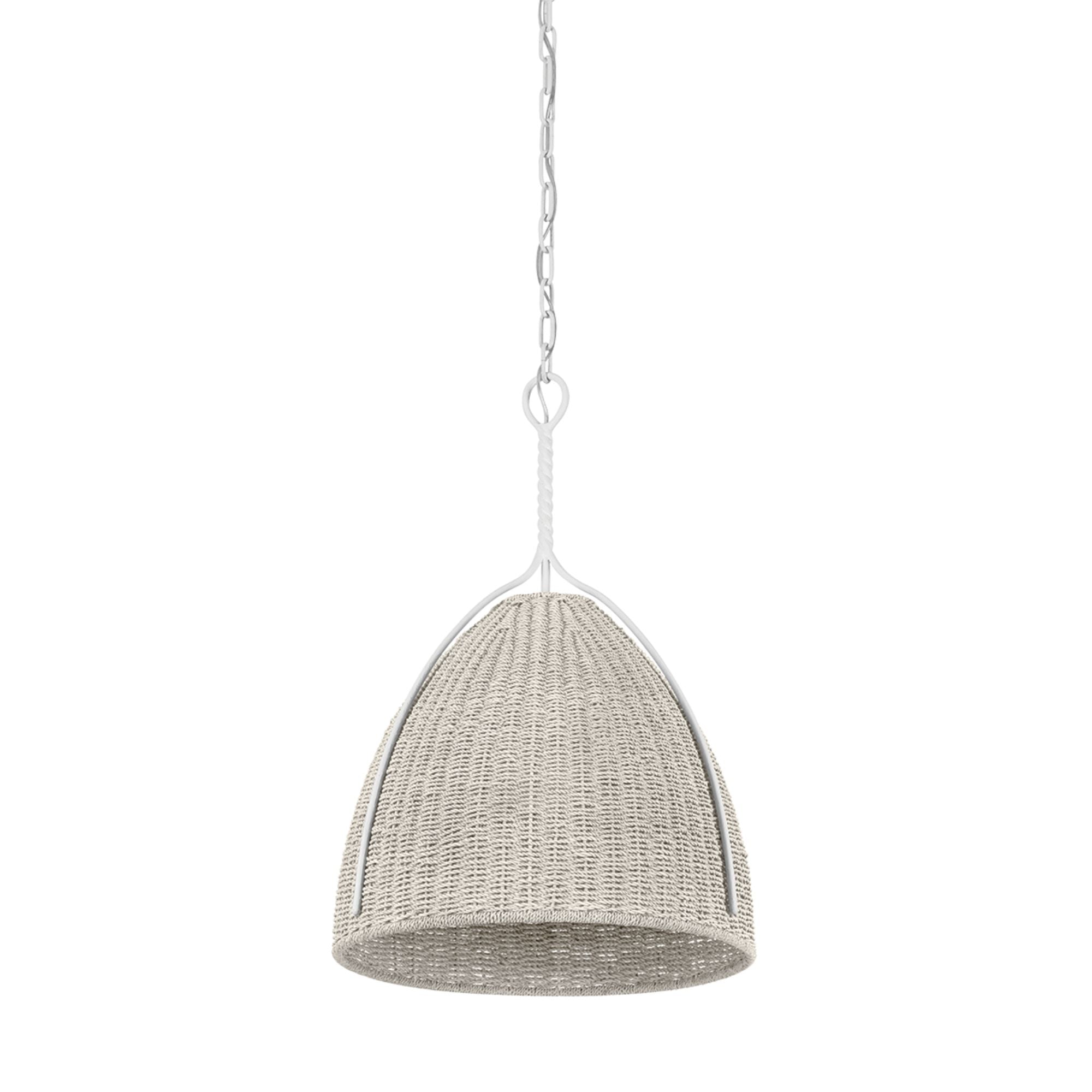 Woodlawn 18" Pendant, White Plaster Finish