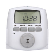 7-Day Indoor Digital Plug-In Timer Switch, White - Bees Lighting