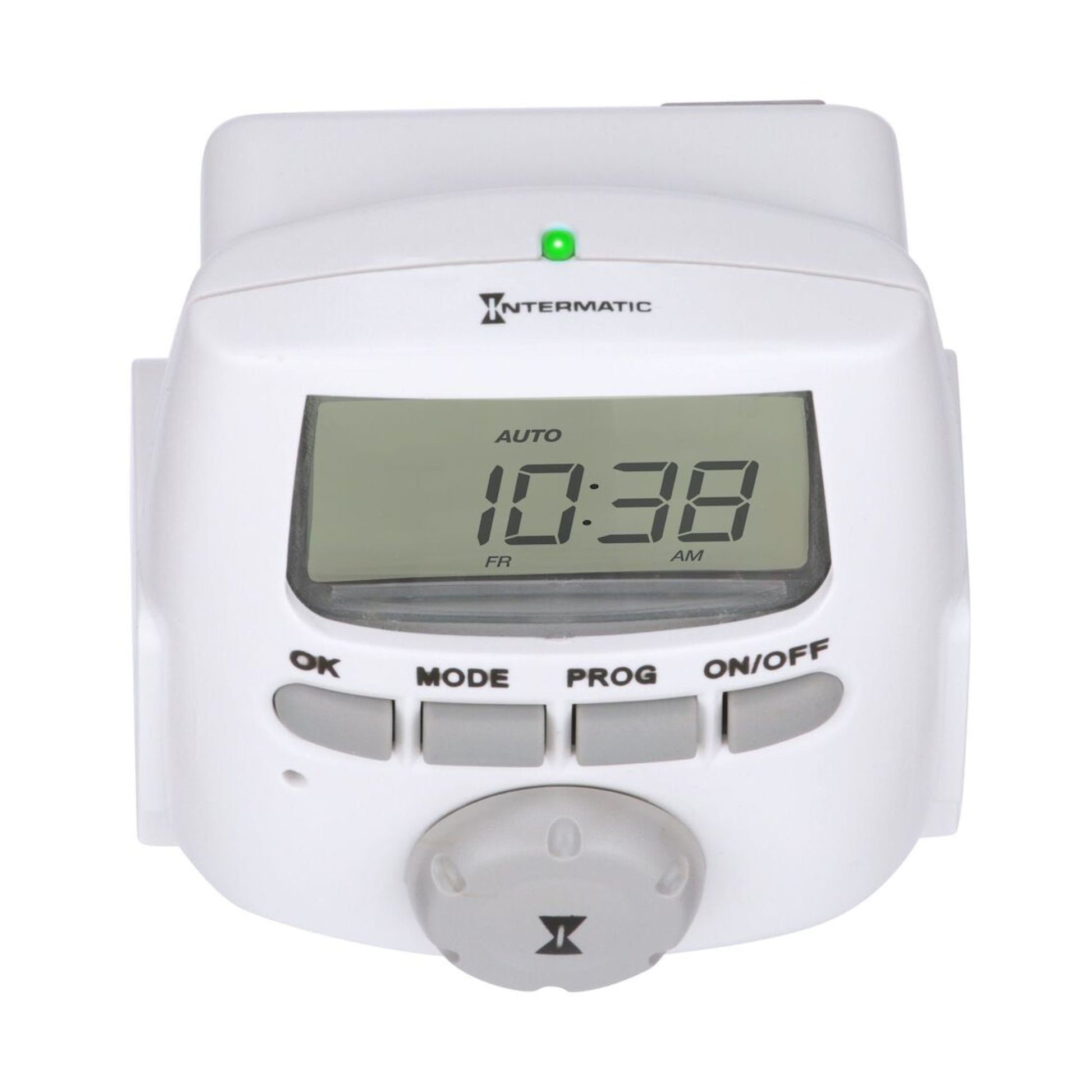 7-Day Indoor Digital Plug-In Timer Switch, White - Bees Lighting