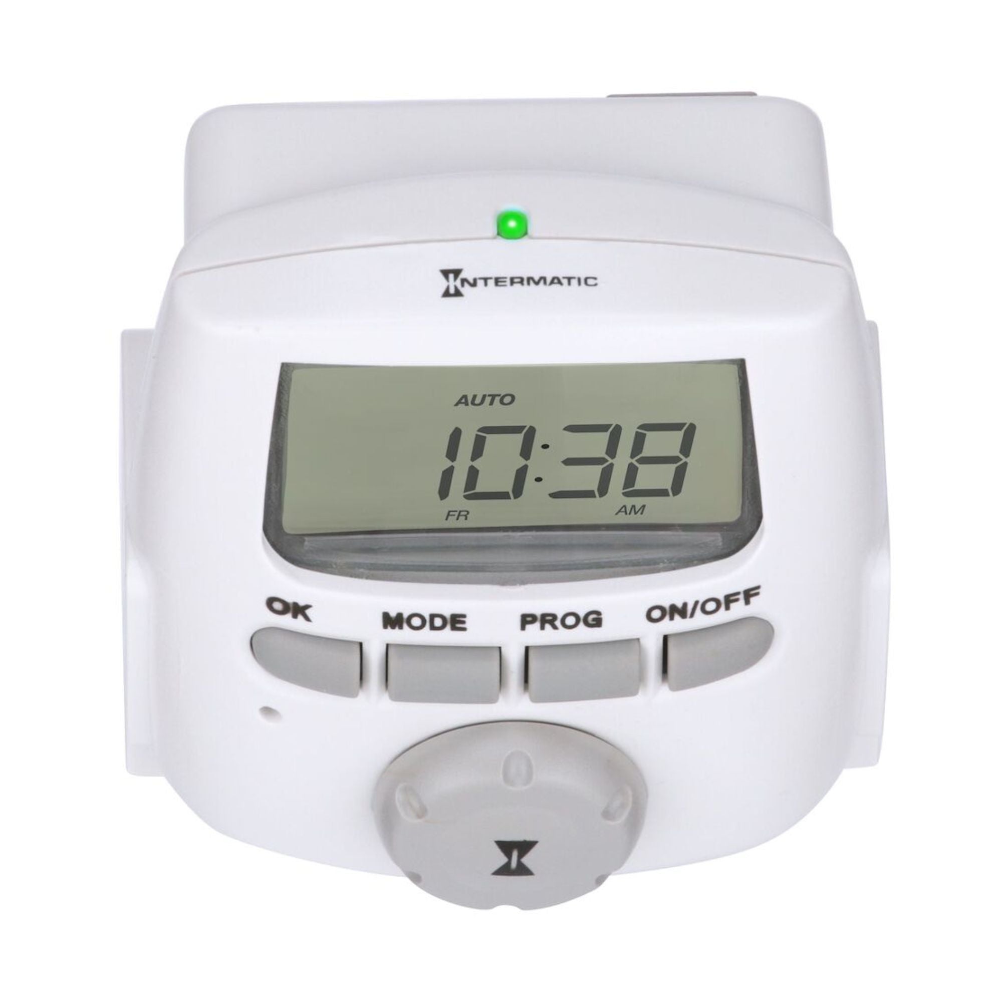7-Day Indoor Digital Plug-In Timer Switch, White - Bees Lighting