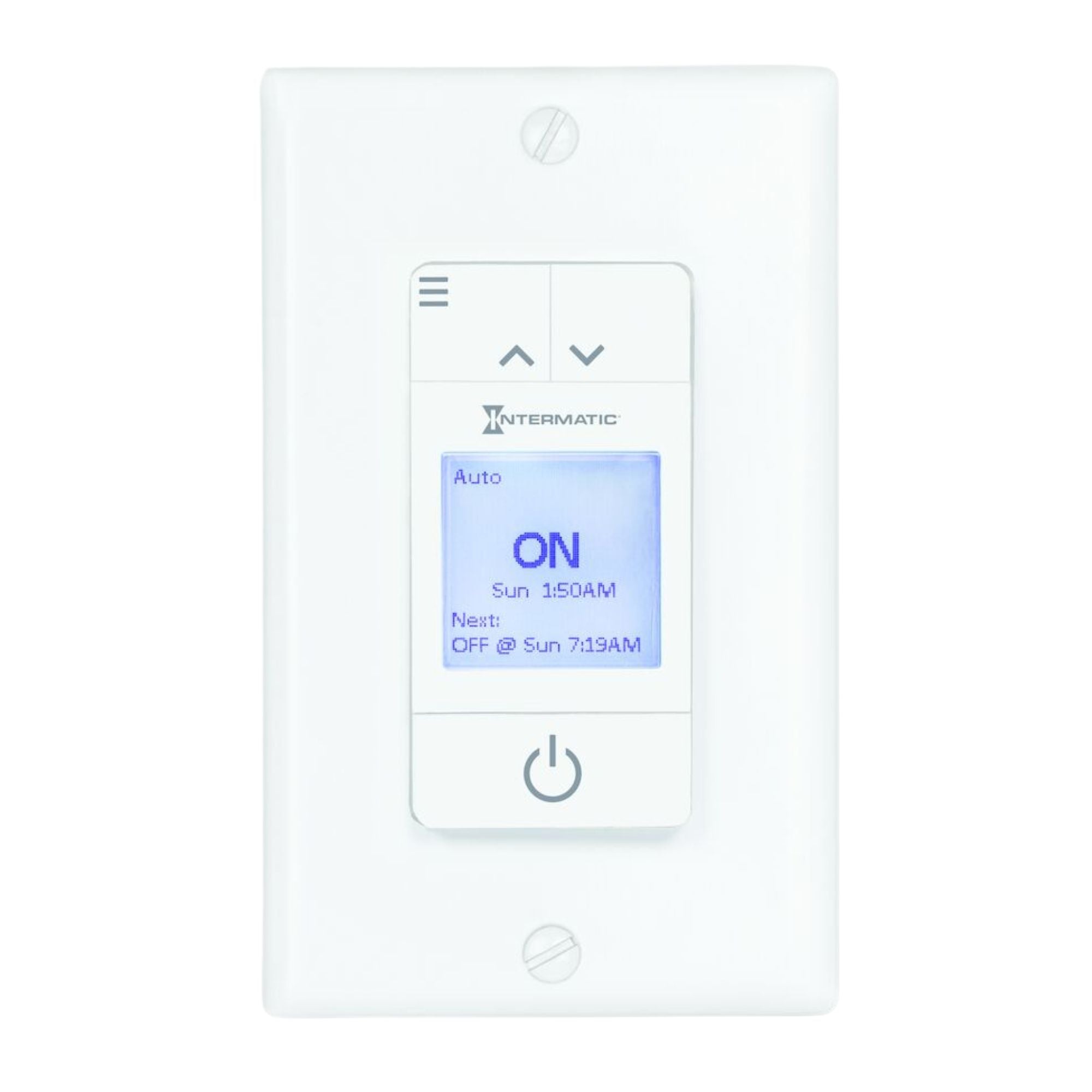 Ascend Standard 15 Amp 7-Day Programmable In-Wall Timer, 120V, White