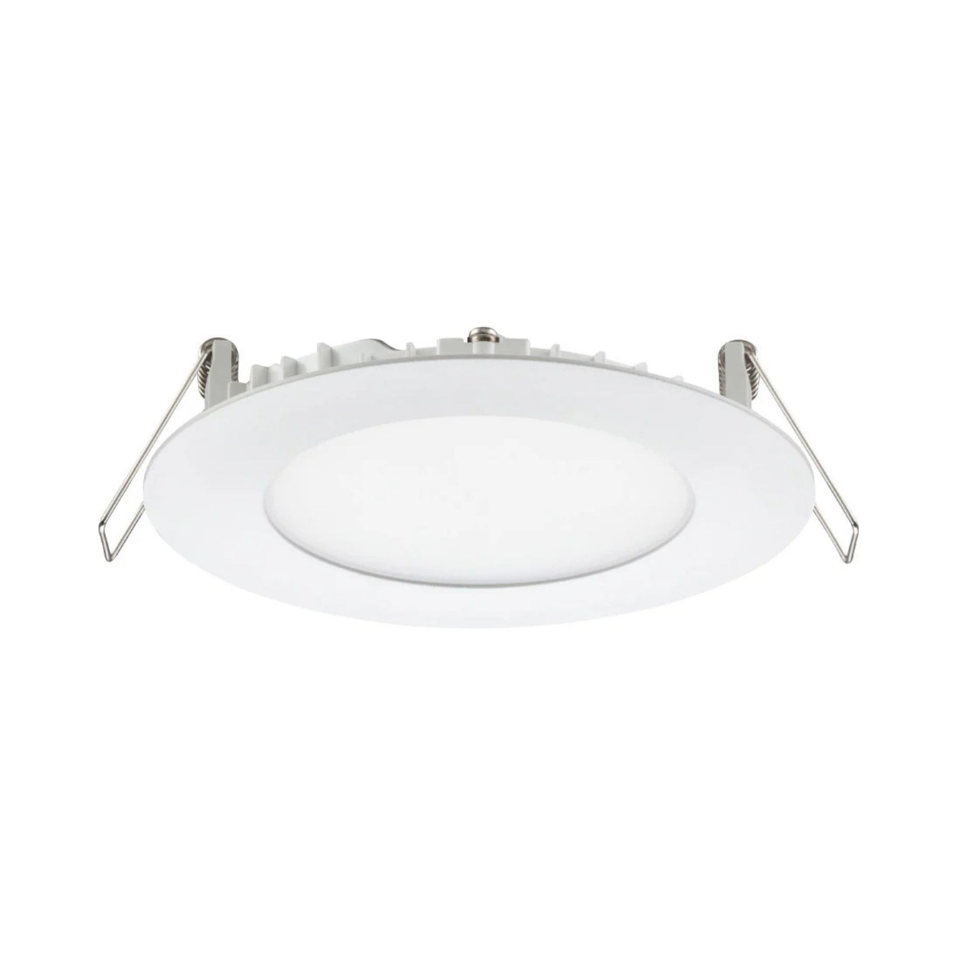 4" Wafer Ultra-Thin LED Recessed Light, 700 Lumens, Selectable CCT, White Finish - Bees Lighting
