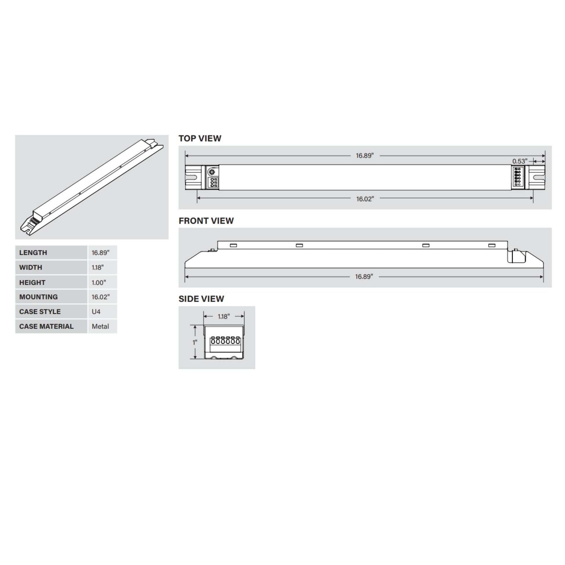 Keystone Technologies - SmartCurrent 100W Linear Programmable LED Driver 1500-3000mA, 0-10V Dimming, 120-277V | Bees Lighting