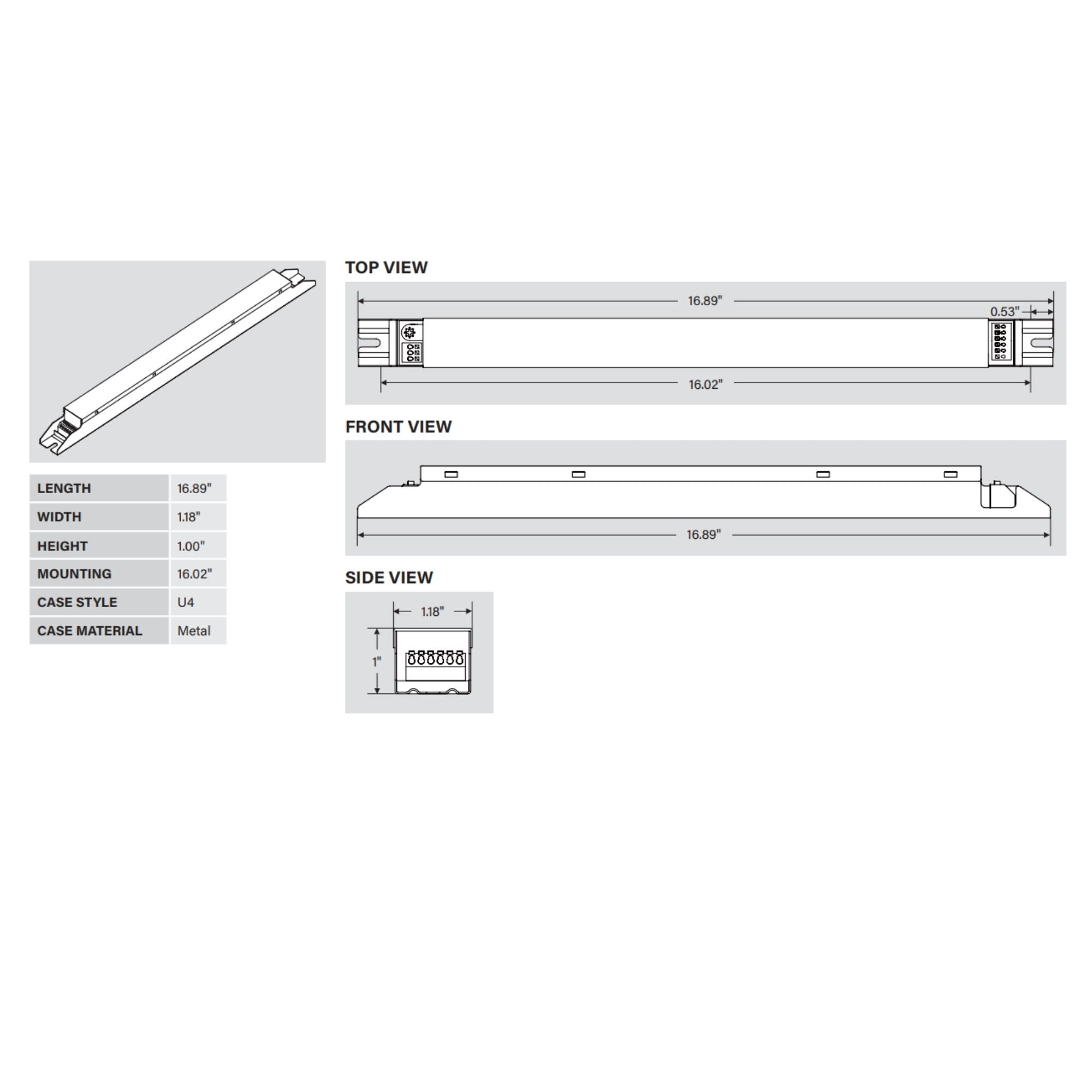 Keystone Technologies - SmartCurrent 100W Linear Programmable LED Driver 1500-3000mA, 0-10V Dimming, 120-277V | Bees Lighting