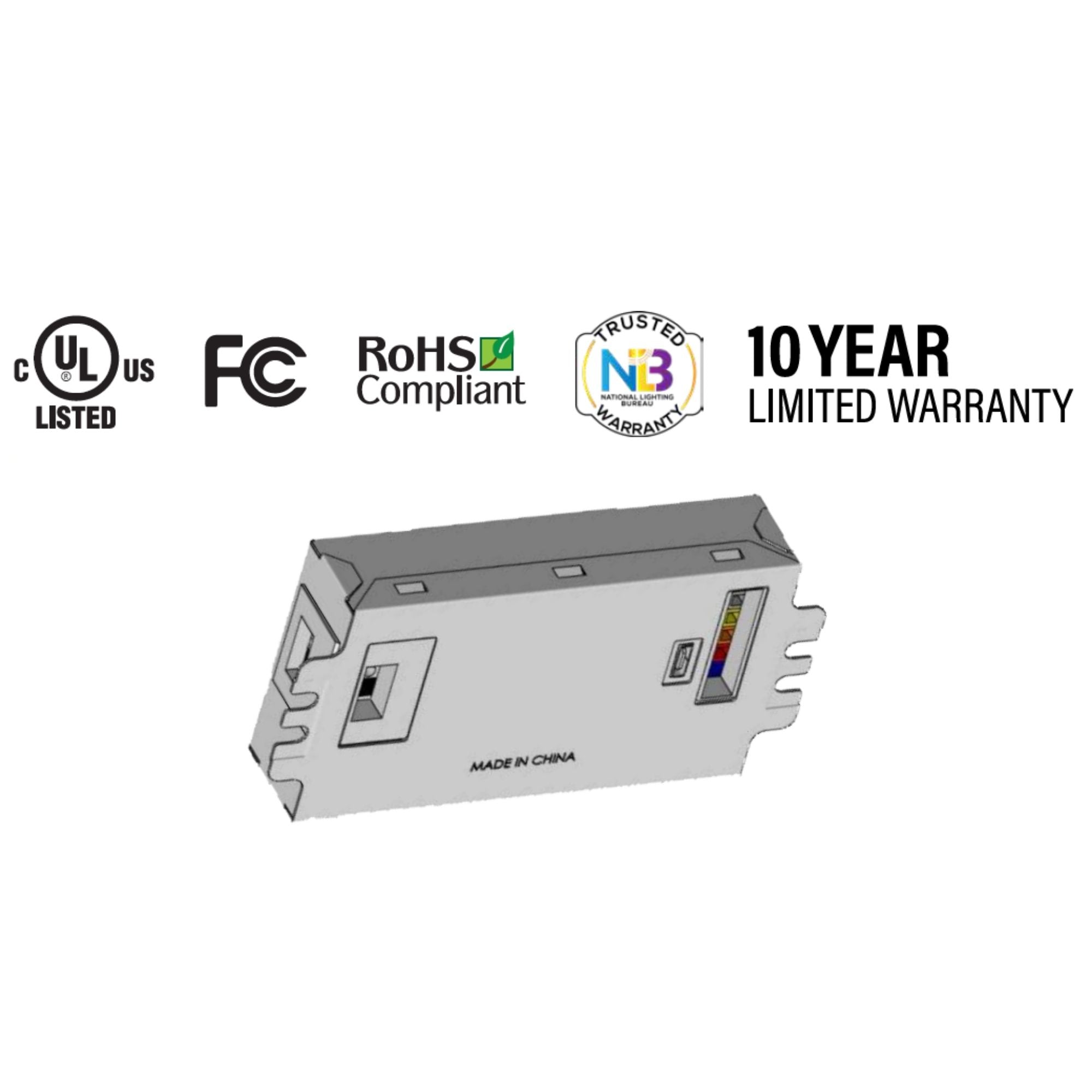 Keystone Technologies - Programmable Constant Current LED Driver, 25W, 420-1250mA, 0-10V Dimming, 120-277V | Bees Lighting
