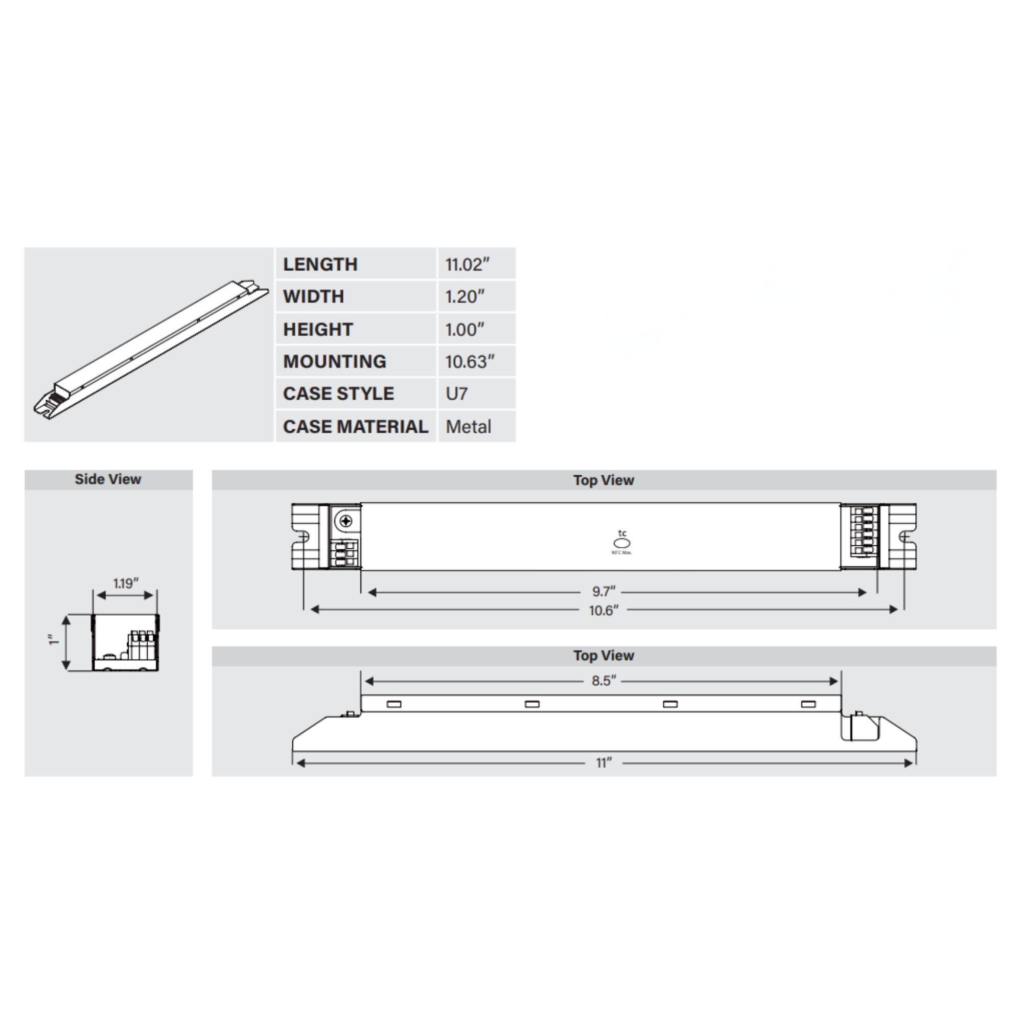 Keystone Technologies - SmartCurrent 30W Linear Programmable LED Driver 350-1050mA, 0-10V Dimming, 120-277V | Bees Lighting