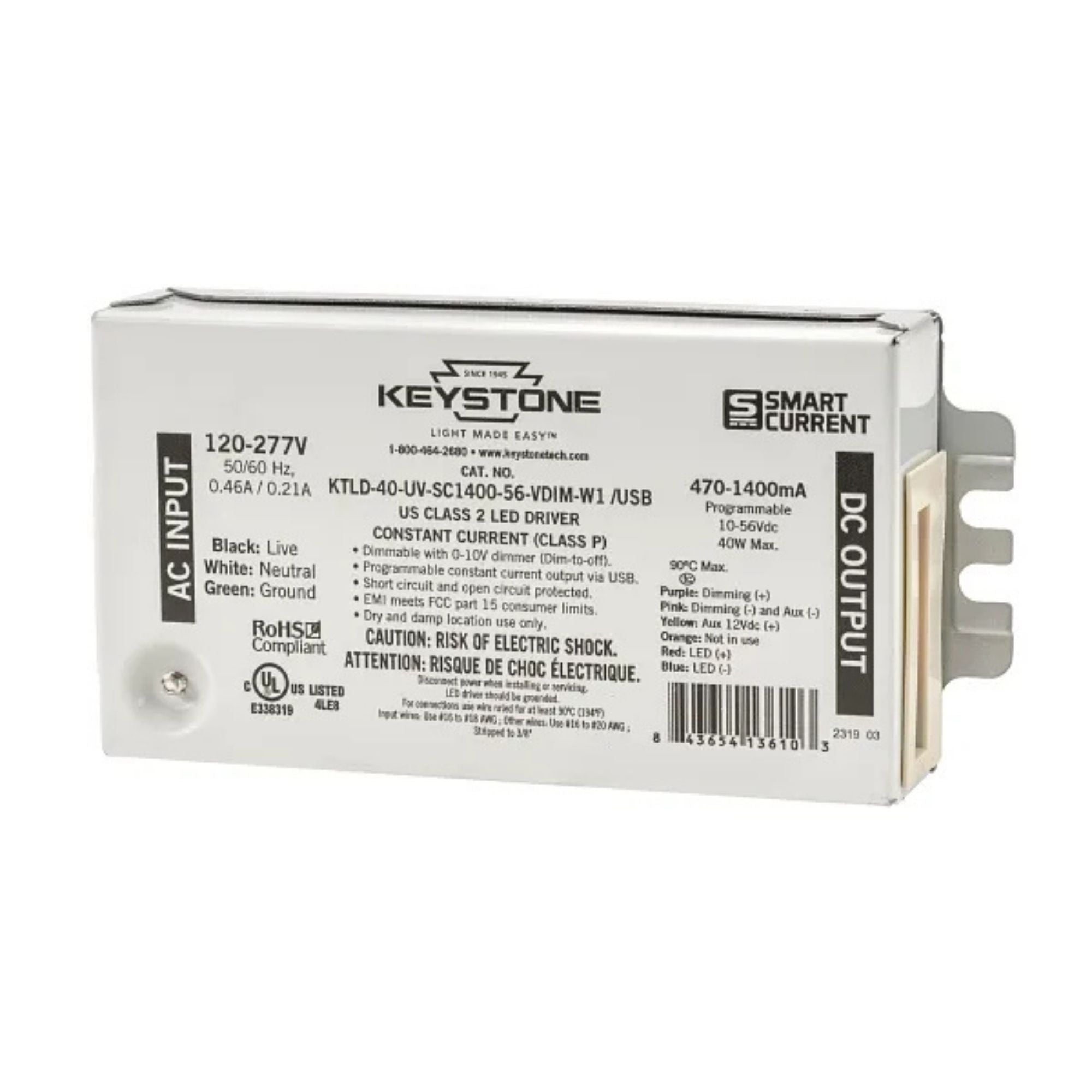 Keystone Technologies - SmartCurrent USB Programmable LED Driver | Bees Lighting