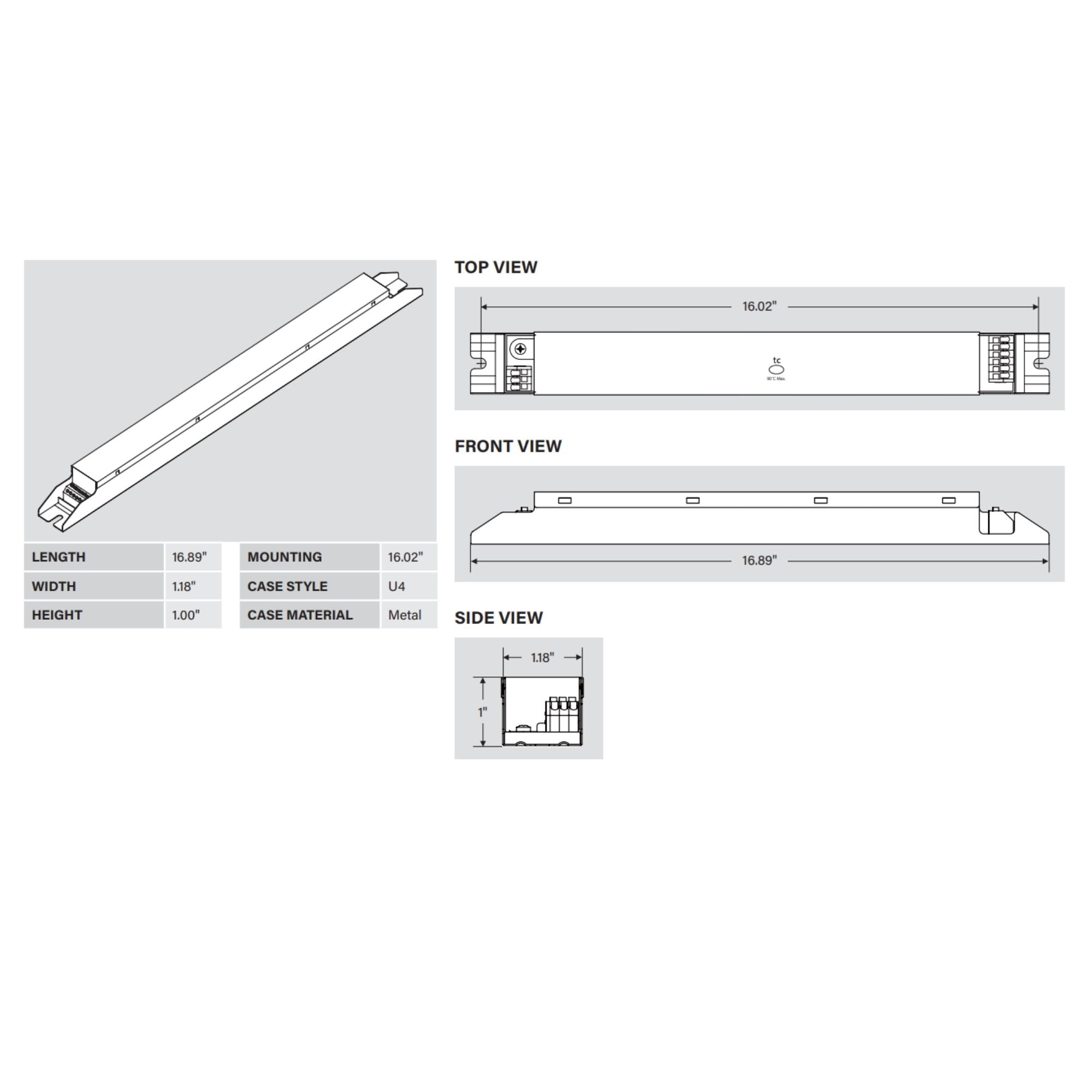 Keystone Technologies - SmartCurrent 85W Linear Programmable LED Driver 860-2600mA, 0-10V Dimming, 120-277V | Bees Lighting
