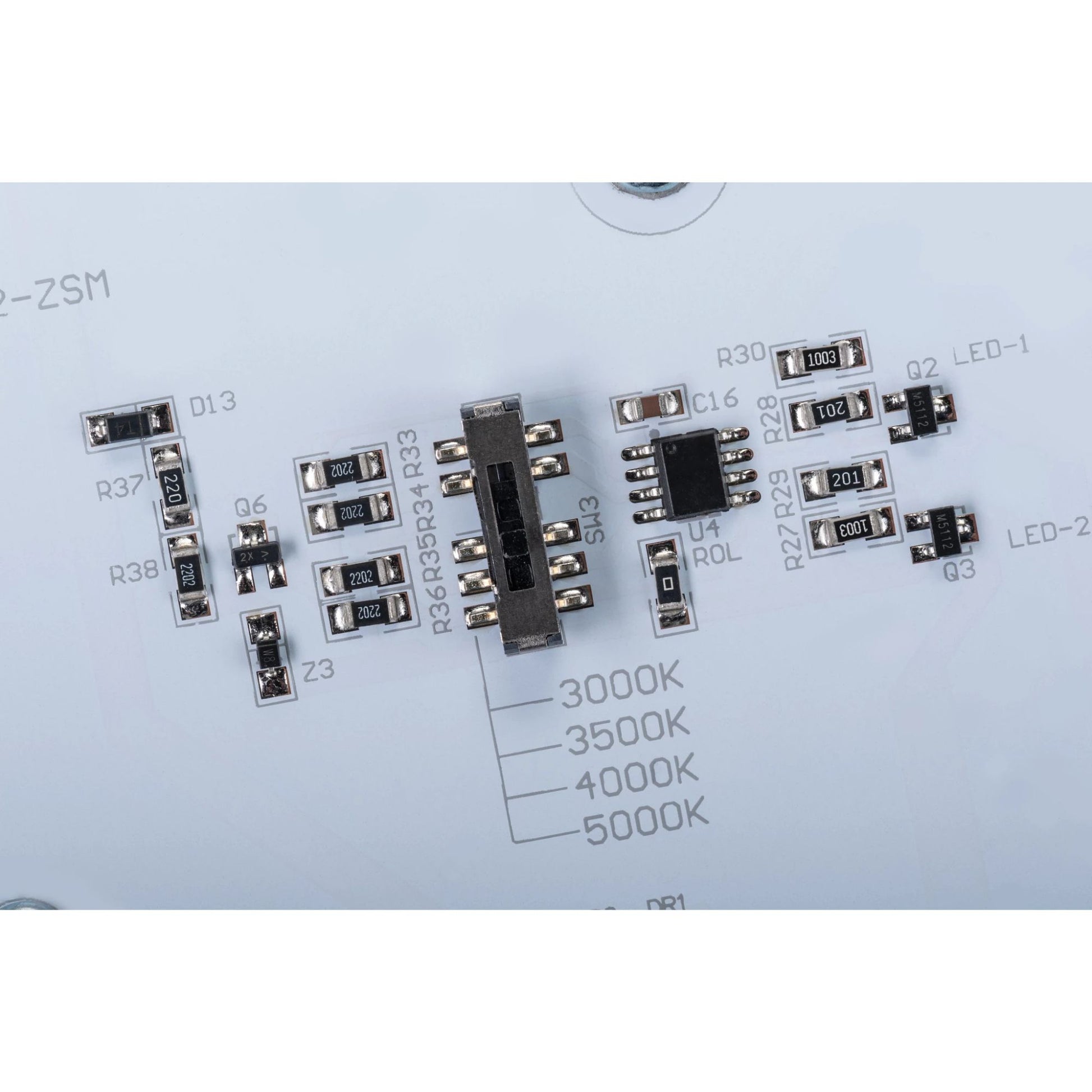 13" Round Flush Mount LED Retrofit Kit, 4200lm, Selectable CCT, 120-277V - Bees Lighting