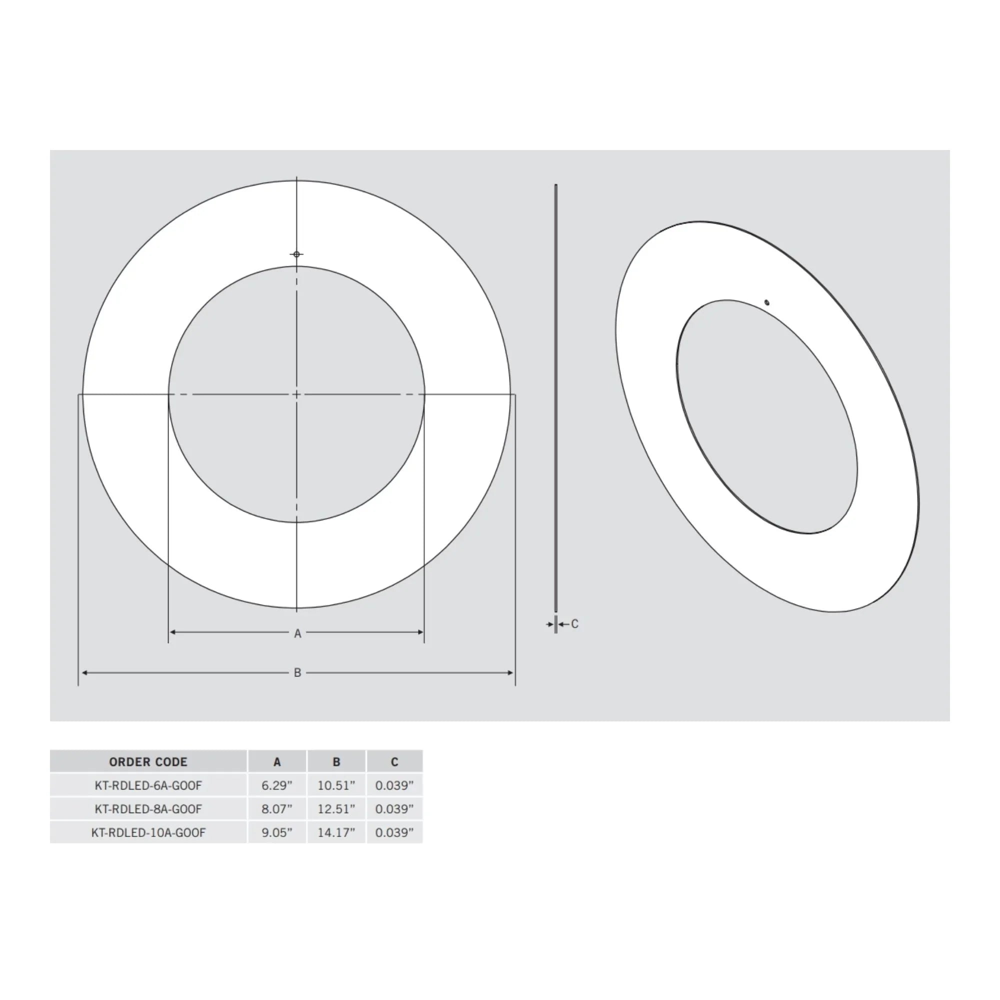 Keystone Goof Ring for 6" Recessed Downlights