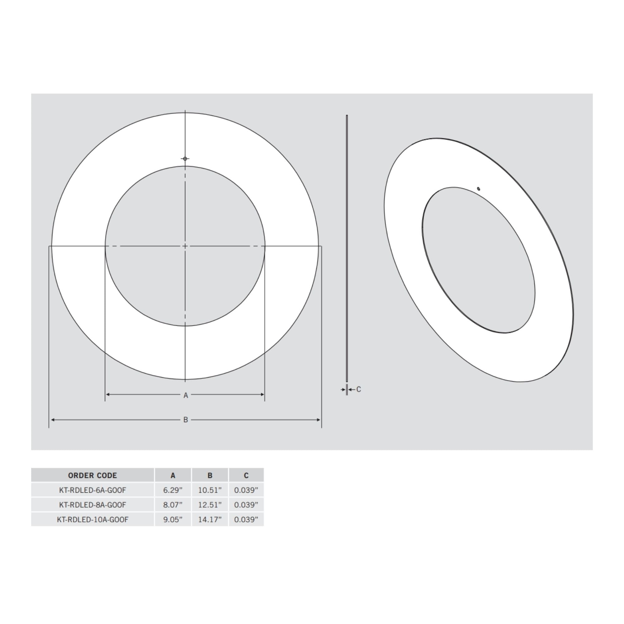 Keystone Goof Ring for Recessed Downlights