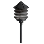 Kichler Three Tier 12V Path Light in Textured Black