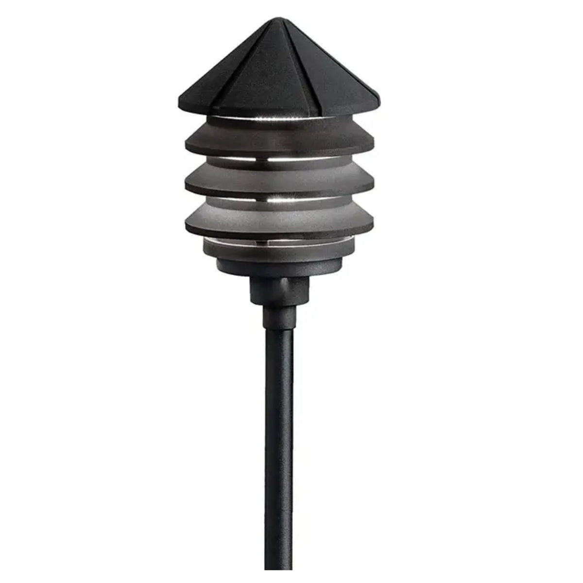 Kichler Three Tier 12V Path Light in Textured Black