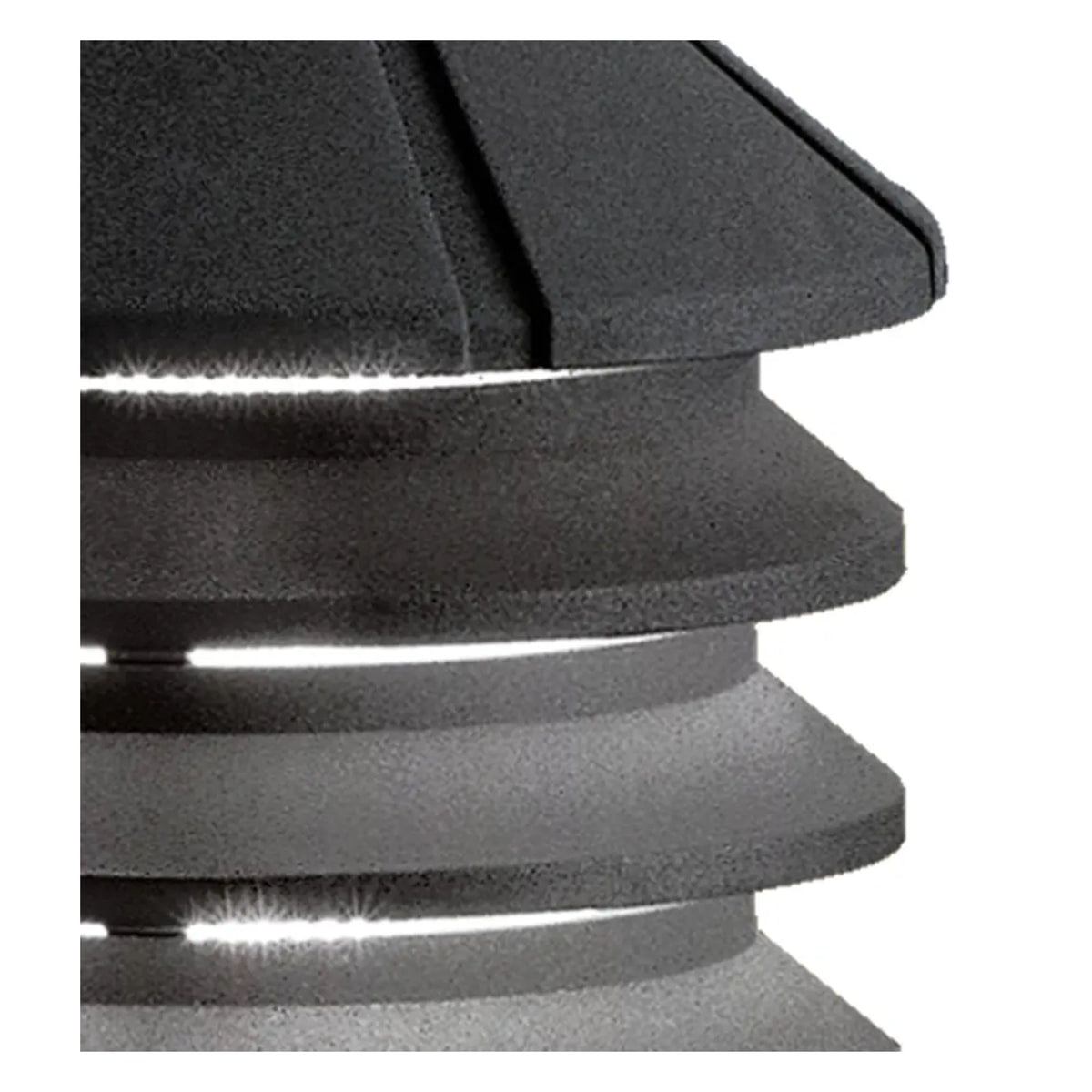 Kichler Three Tier 12V Path Light in Textured Black