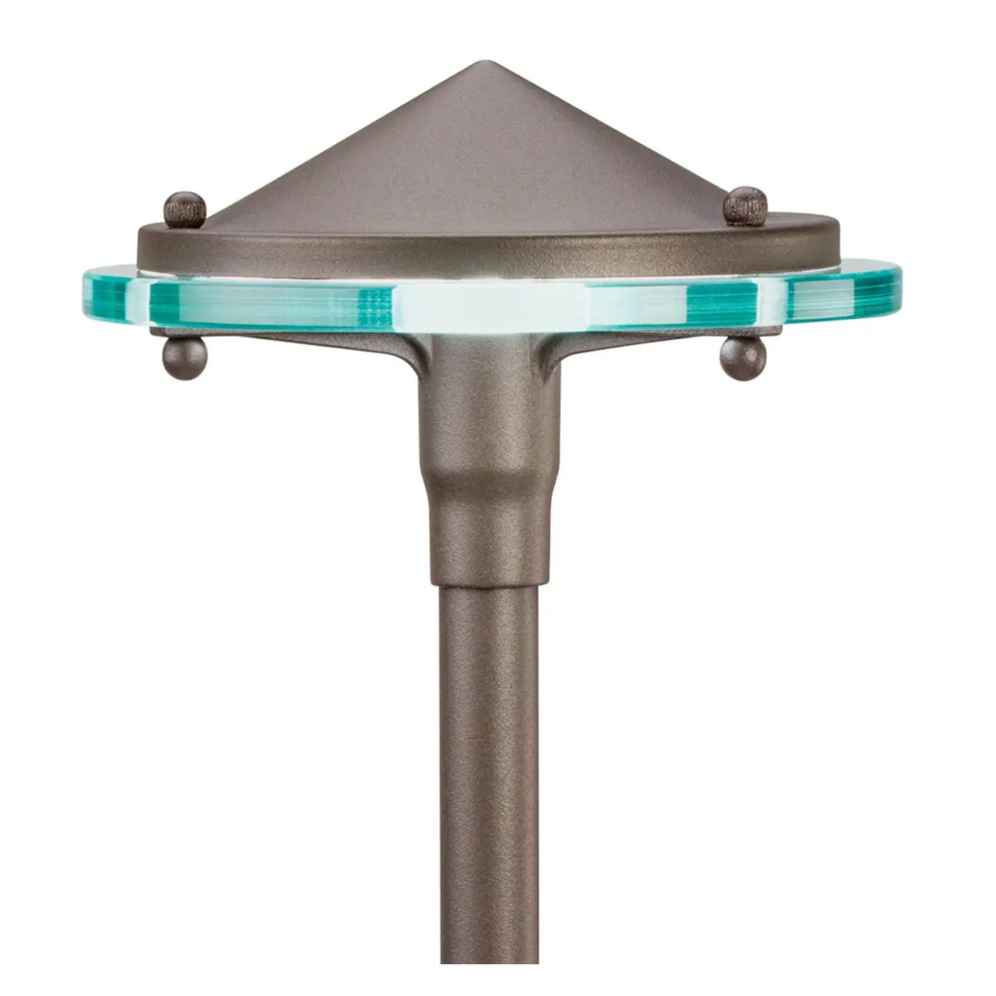 Kichler Glass & Metal 22" Path Light in Textured Architectural Bronze