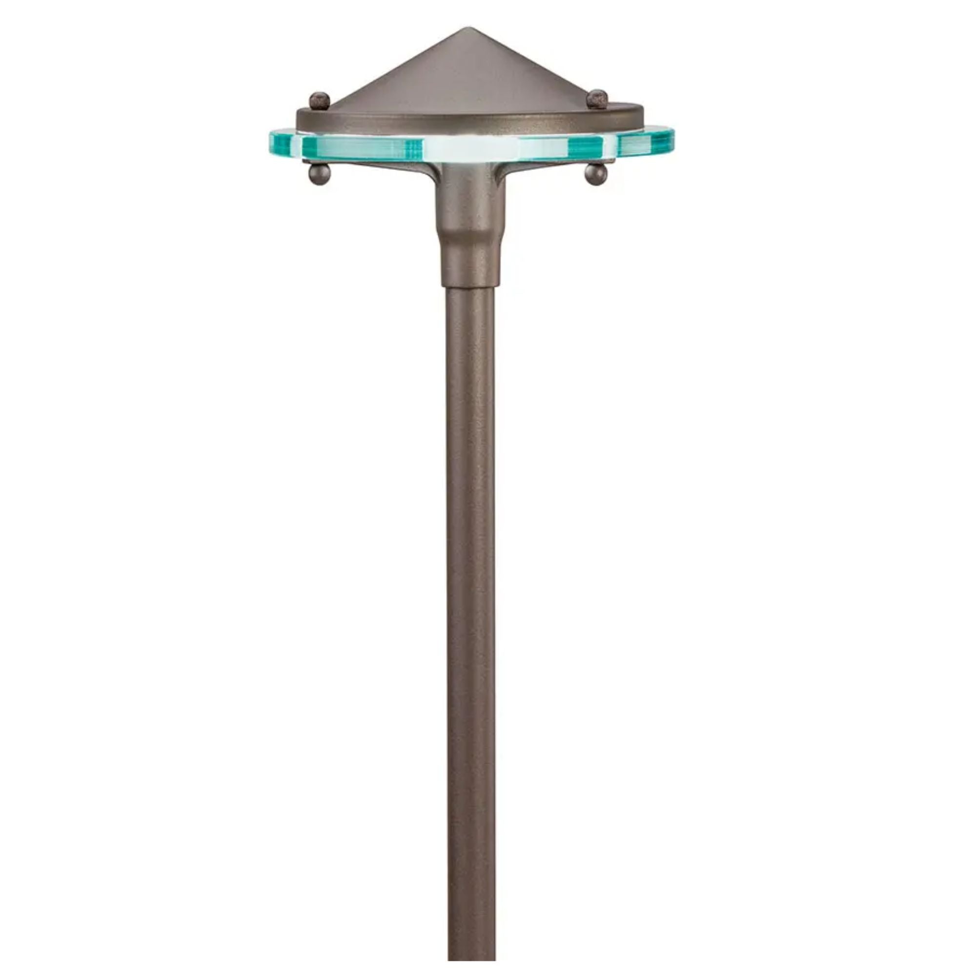 Kichler Glass & Metal 22" Path Light in Textured Architectural Bronze