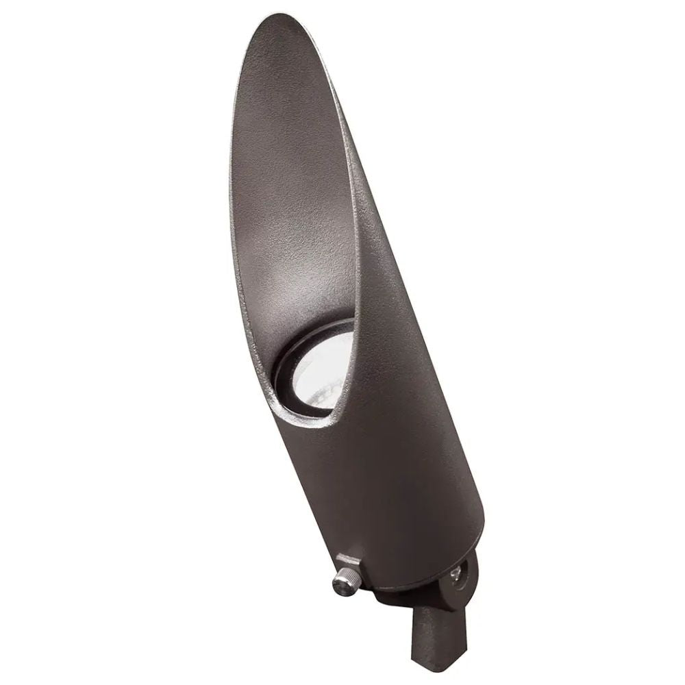 Long Cowl Mini Accent Spot Light, Textured Architectural Bronze