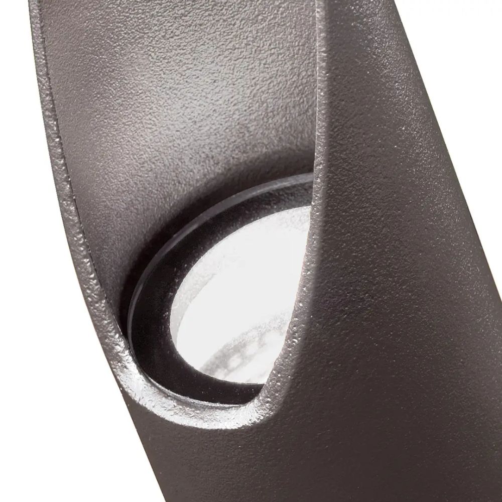 Long Cowl Mini Accent Spot Light, Textured Architectural Bronze