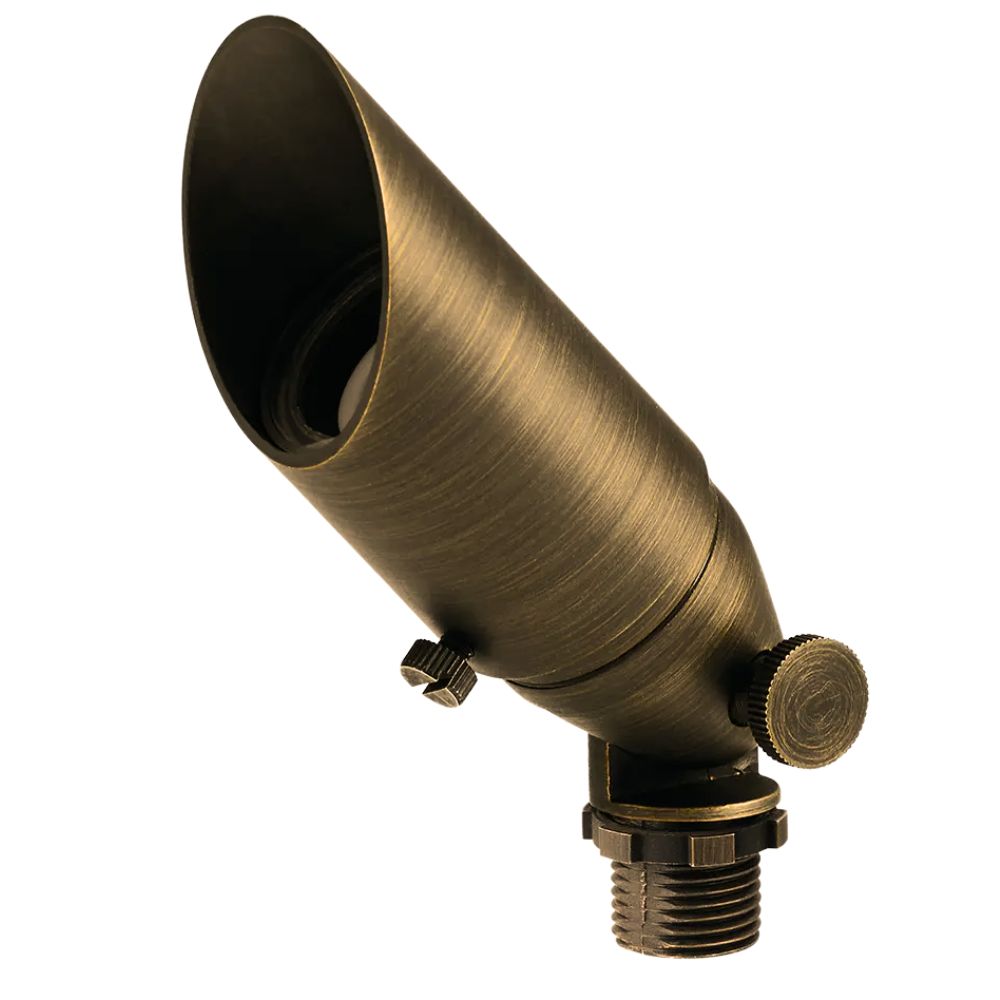 Long Cowl Mini Accent Spot Light, Centennial Brass