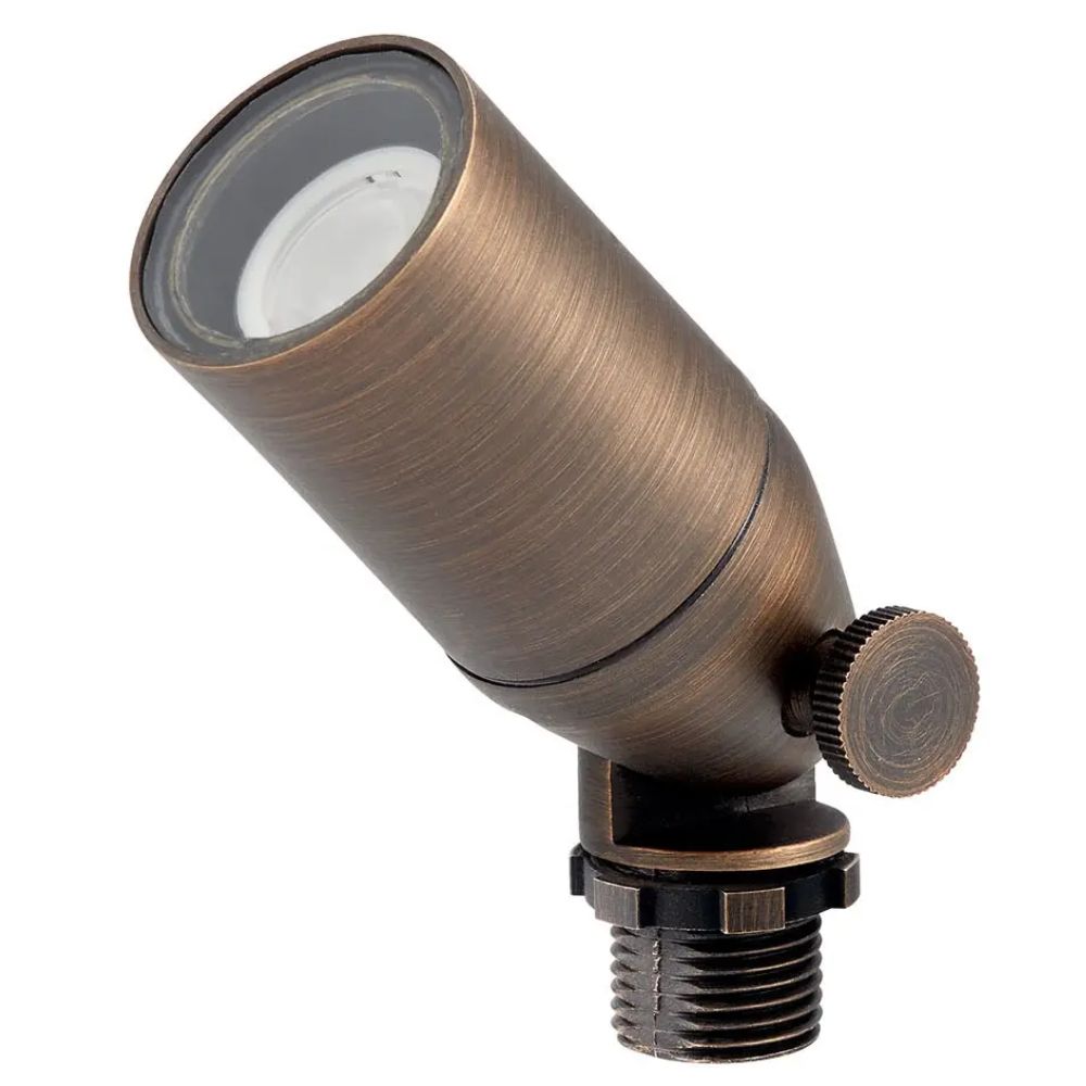 Long Cowl Mini Accent Spot Light, Centennial Brass