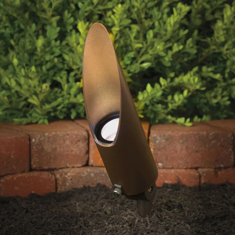 Long Cowl Mini Accent Spot Light, Centennial Brass
