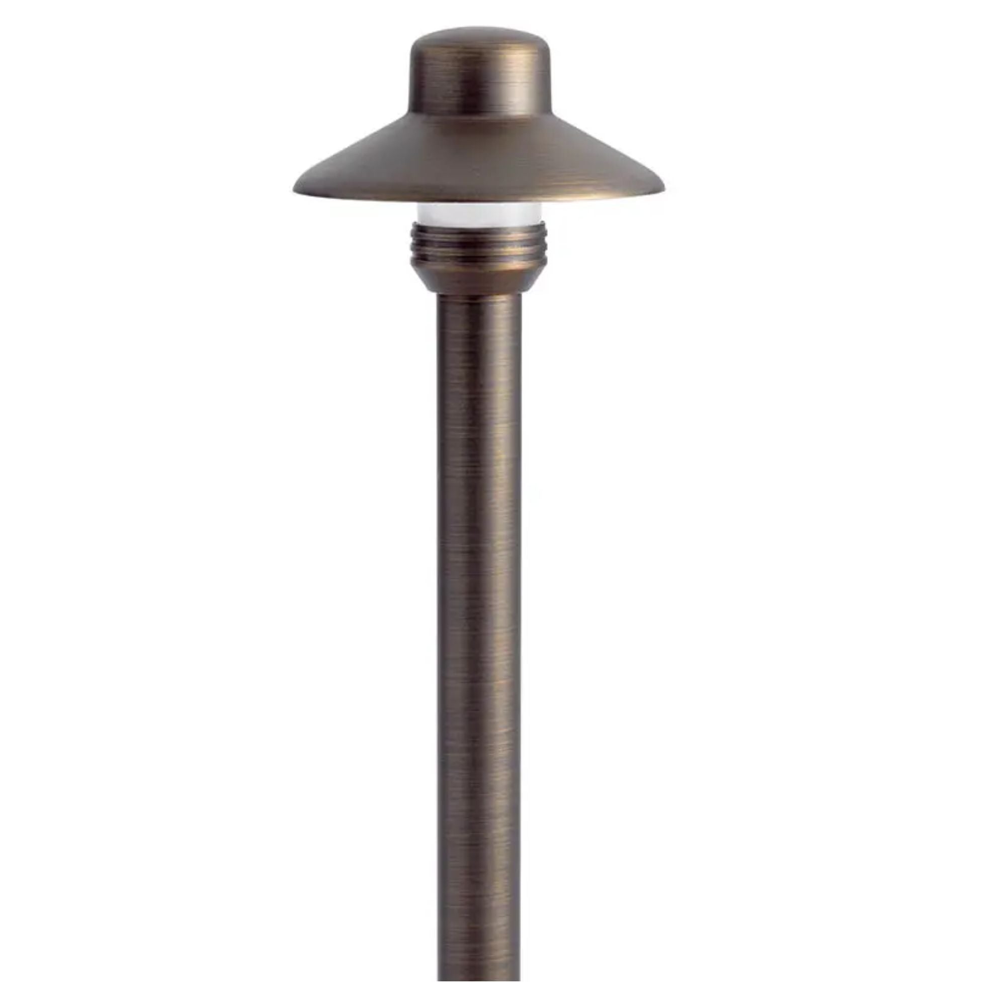 Kichler Dome Small Hat 17.25 in. Path Light in Centennial Brass
