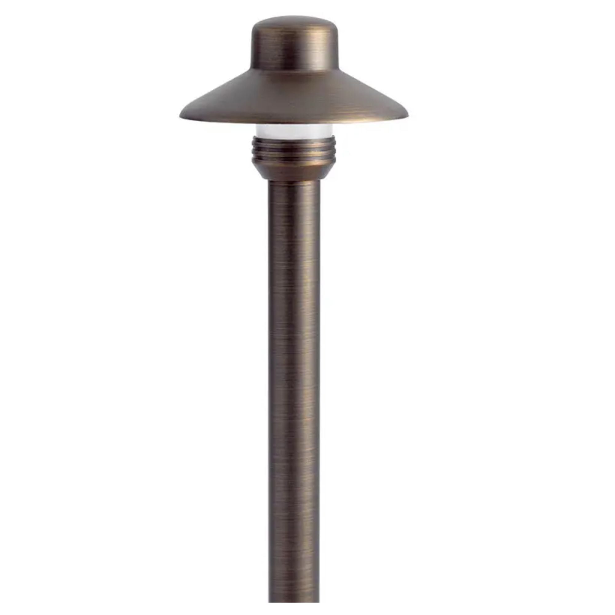 Kichler Dome Small Hat 17.25 in. Path Light in Centennial Brass