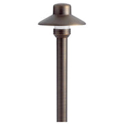 Kichler Dome Small Hat 17.25 in. Path Light in Centennial Brass