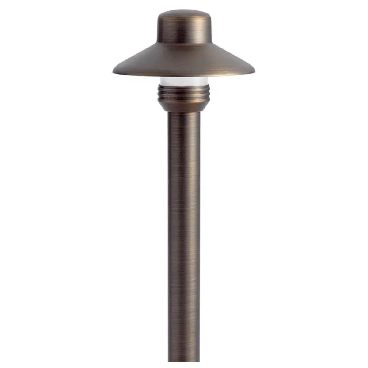 Kichler Dome Small Hat 17.25 in. Path Light in Centennial Brass