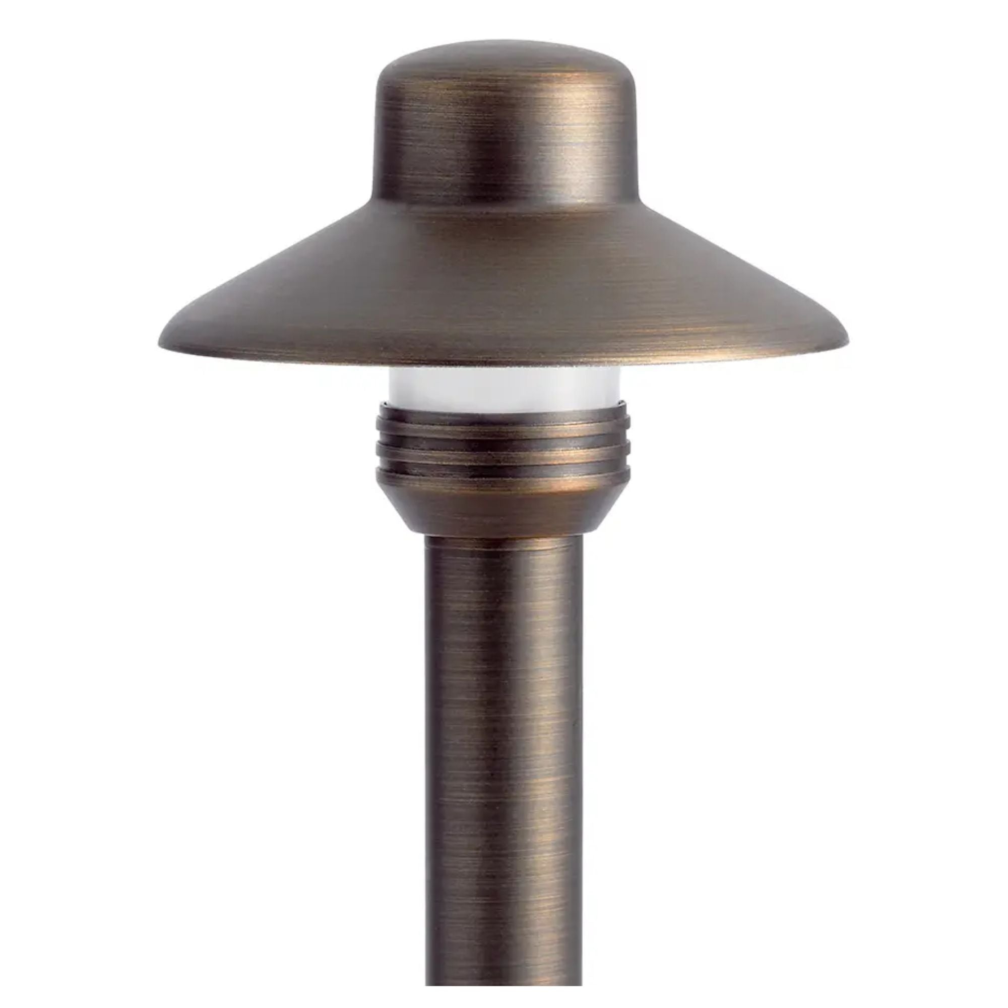 Kichler Dome Small Hat 17.25 in. Path Light in Centennial Brass