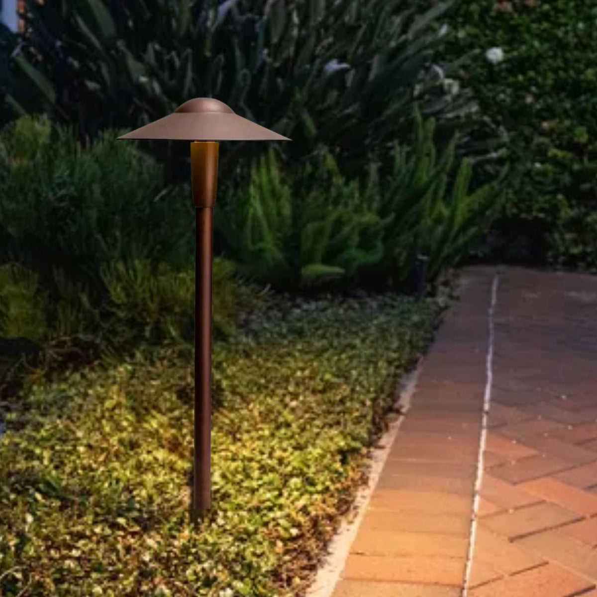 Kichler CBR LED Integrated 22.4 in. 2700K Path Light in Textured Architectural Bronze