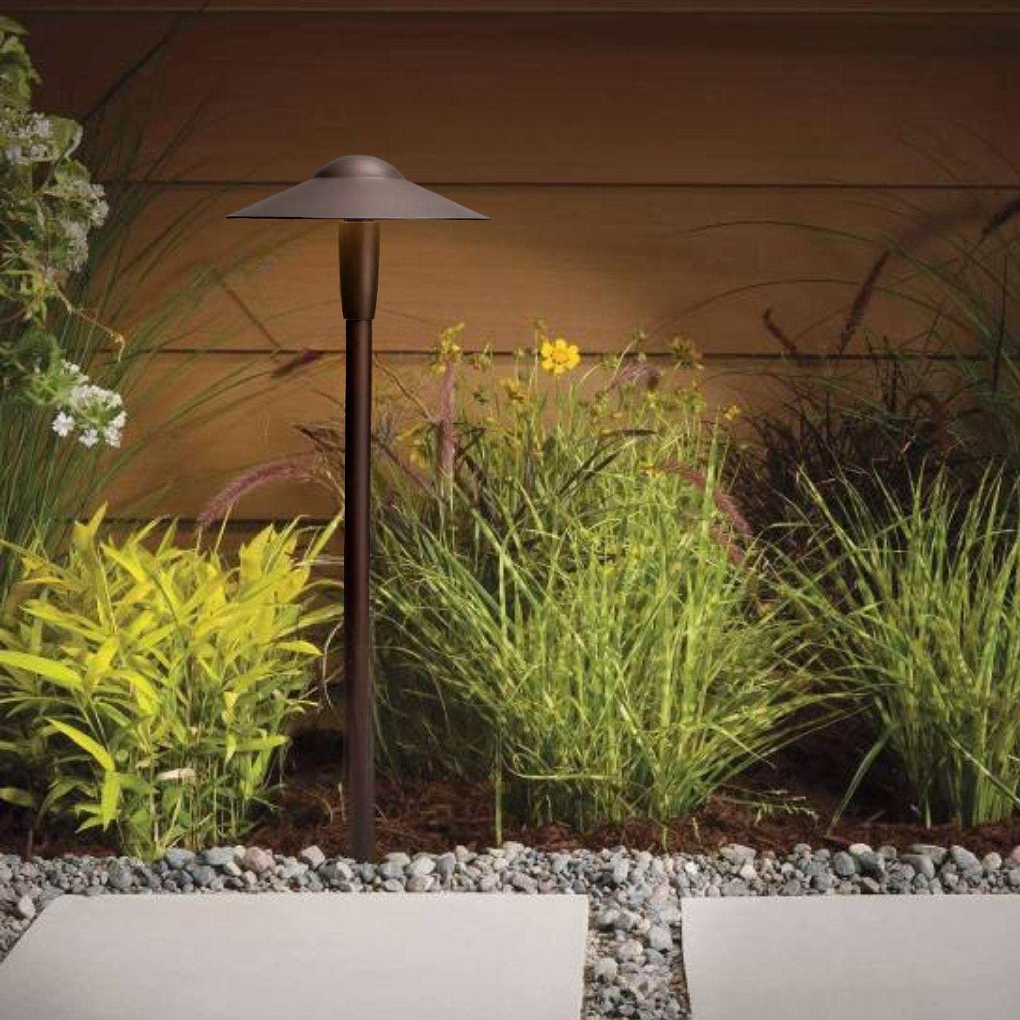 Kichler CBR LED Integrated 22" 3000K Dome Path Light in Textured Architectural Bronze