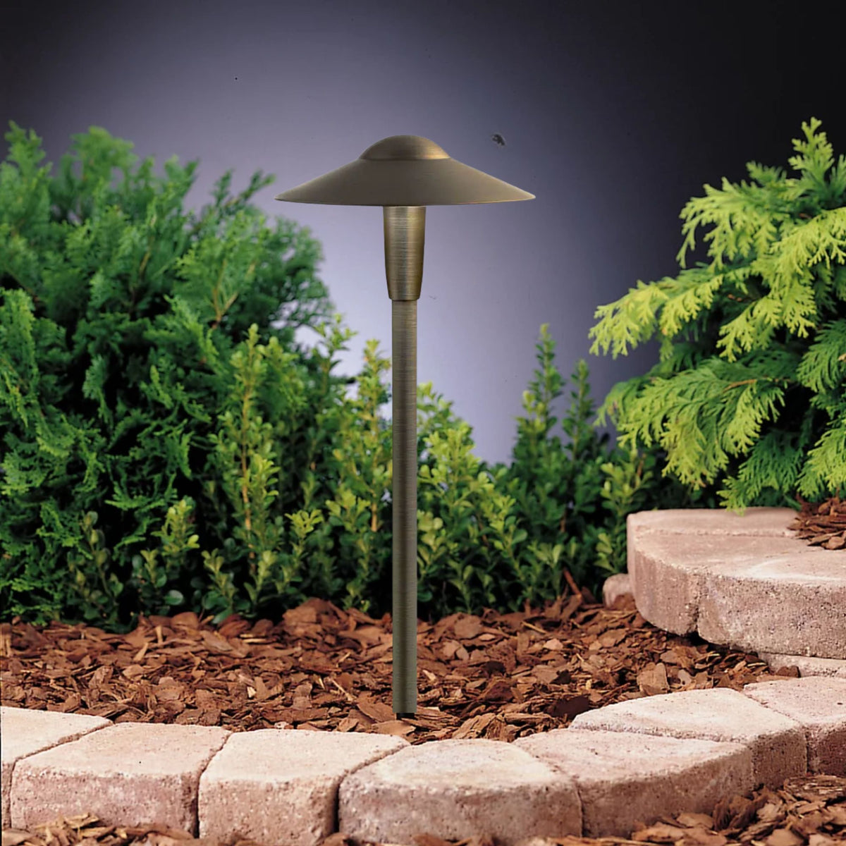 Kichler CBR LED Integrated 22.5" 3000K Path Light in Centennial Brass