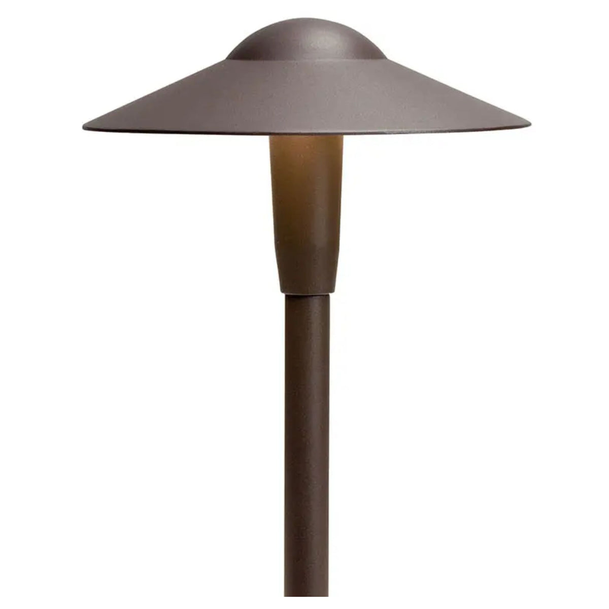 Short Dome LED Path Light, 2700K, Textured Architectural Bronze