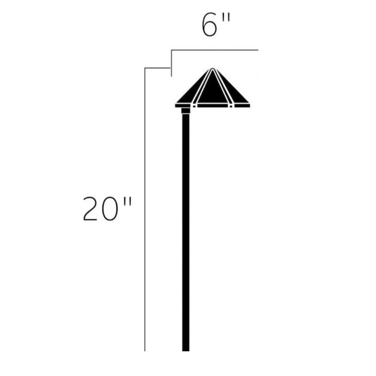Side Mount 2700K LED Integrated 20" Path Light - Textured Architectural Bronze