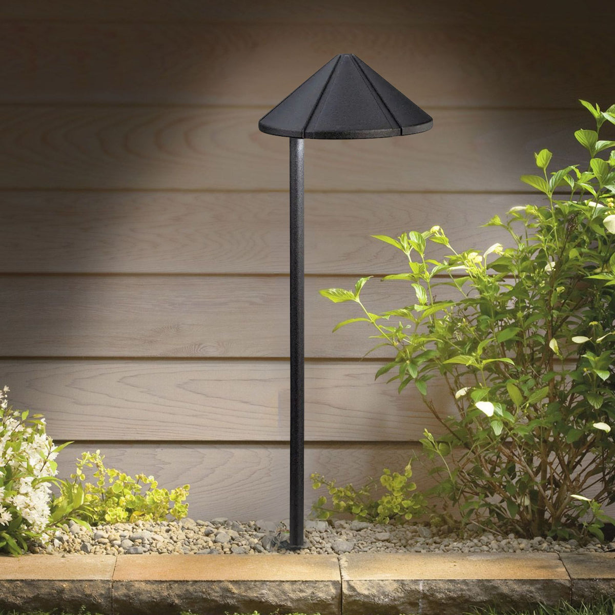 Side Mount 2700K LED Integrated 20" Path Light, Textured Black