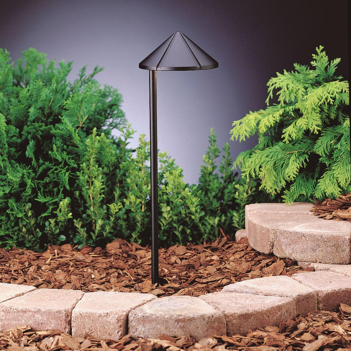 Side Mount 3000K LED Integrated 20" Path Light - Textured Black
